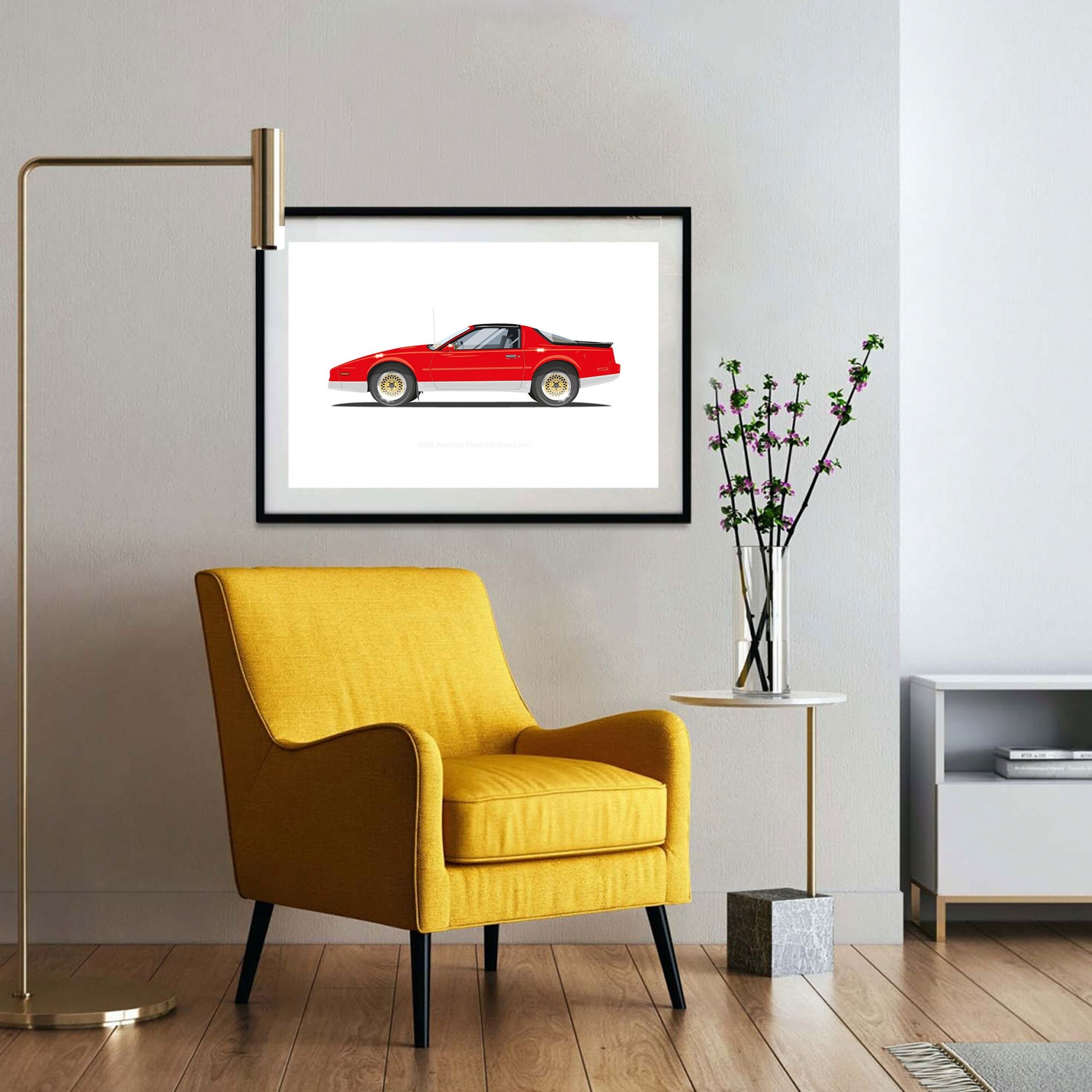 Big Trouble in Little China Vehicle Illustration, 1986 Pontiac Firebird Trans Am Illustration, Custom Poster, Vehicle Art, 80s movie