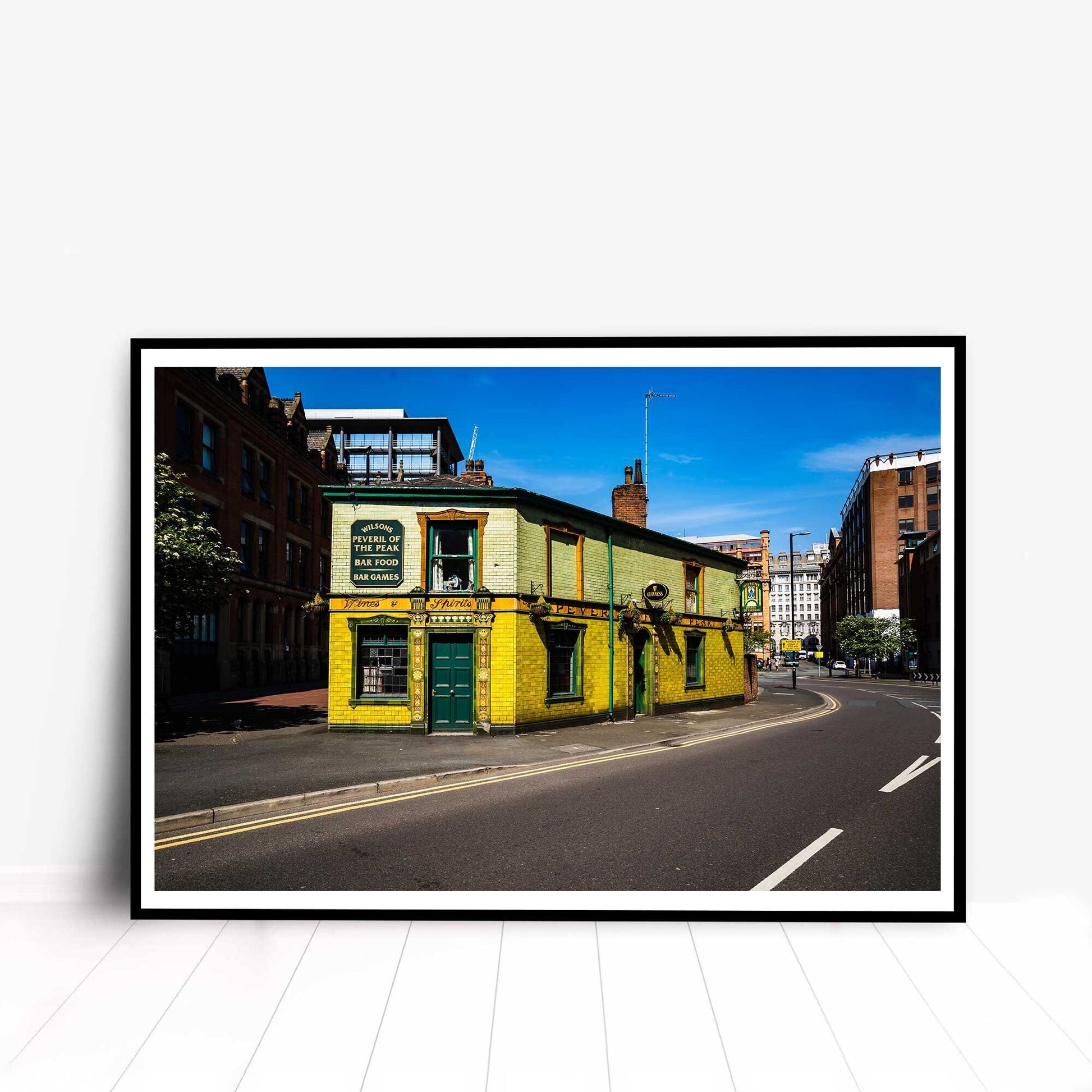 Manchester Pub Digital Photography Fine Art Print Photo, Wall Art of The Peveril Of The Peak Pub
