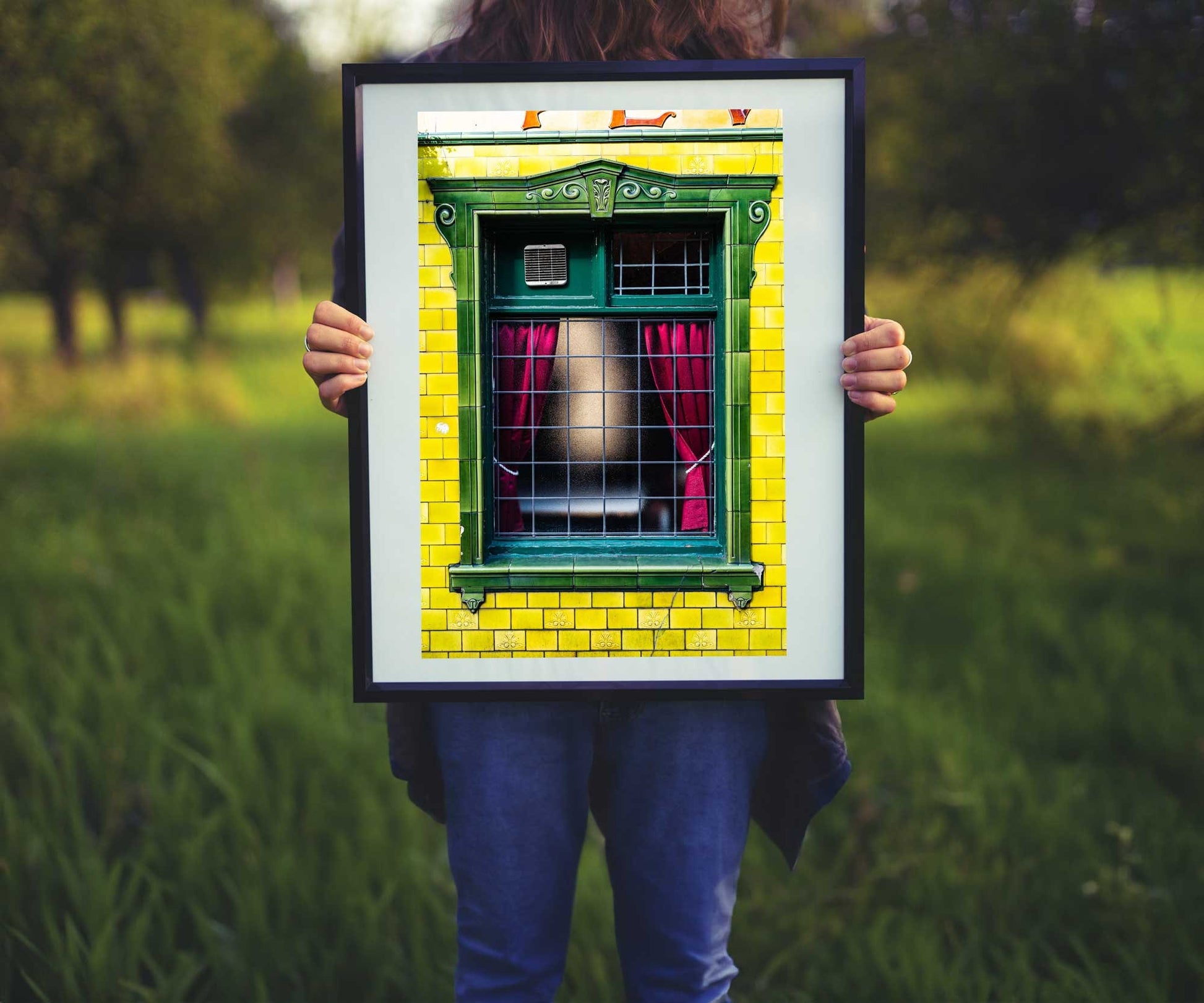 Manchester Pub Window Digital Photography Fine Art Print Photo, Wall Art of The Peveril Of The Peak Pub