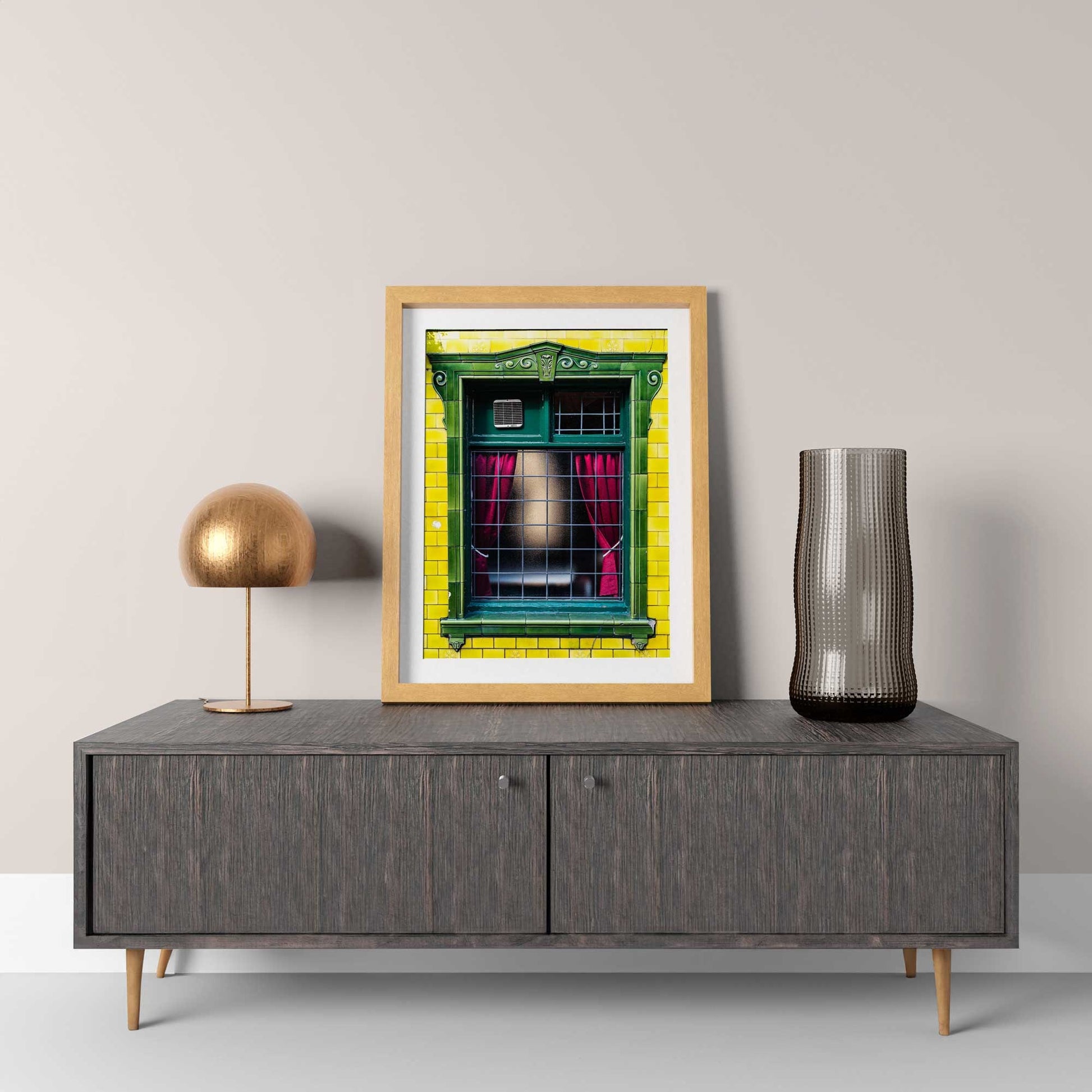 Manchester Pub Window Digital Photography Fine Art Print Photo, Wall Art of The Peveril Of The Peak Pub