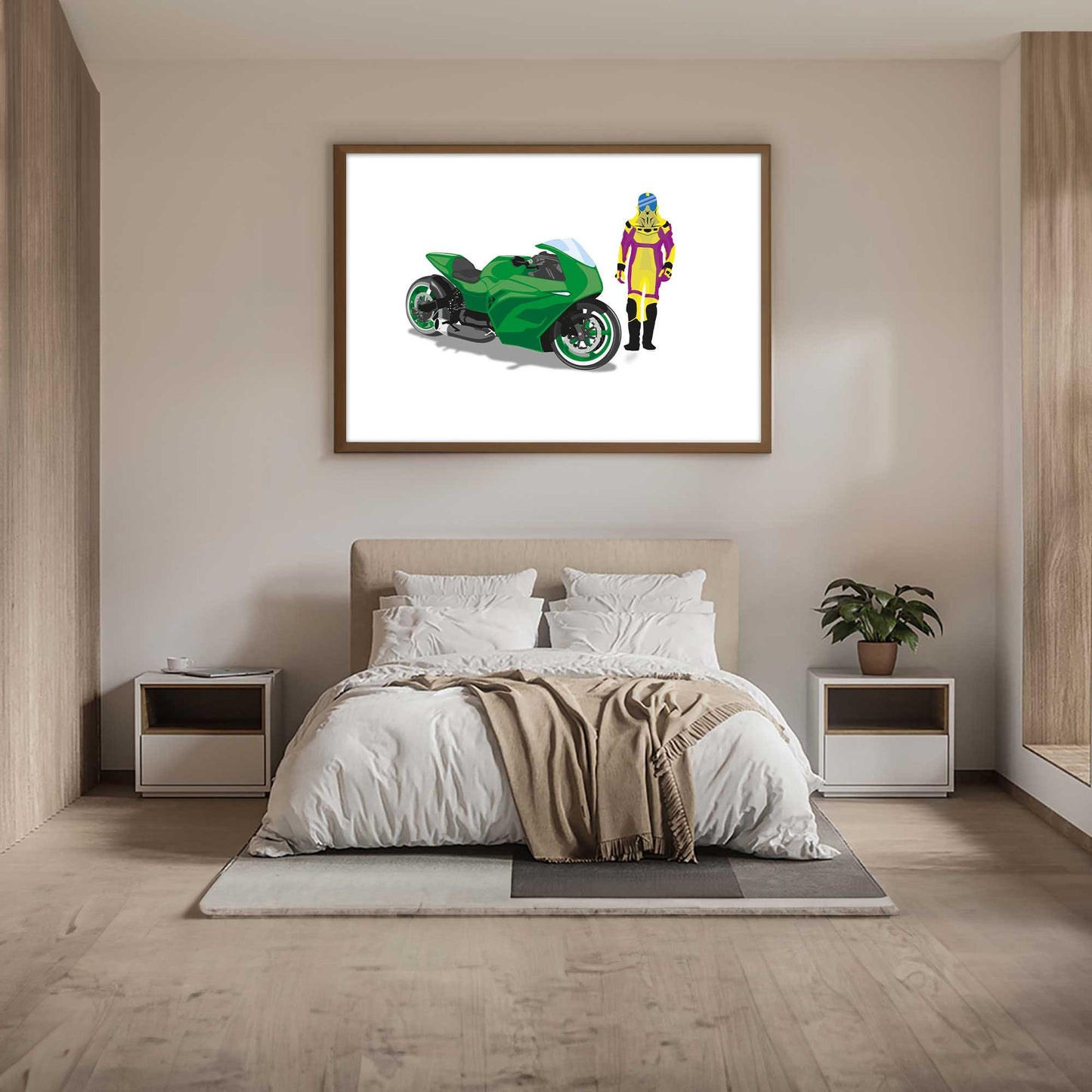 Superbike and Custom Illustration inspired by the 80s M.A.S.K Cartoon