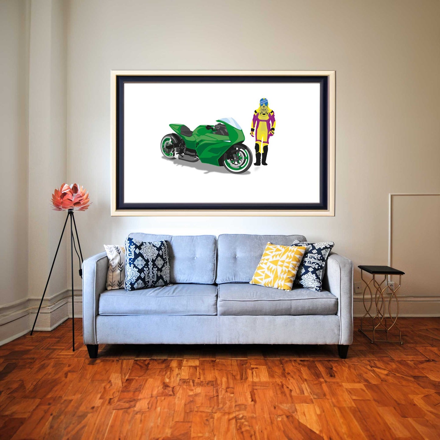 Superbike and Custom Illustration inspired by the 80s M.A.S.K Cartoon