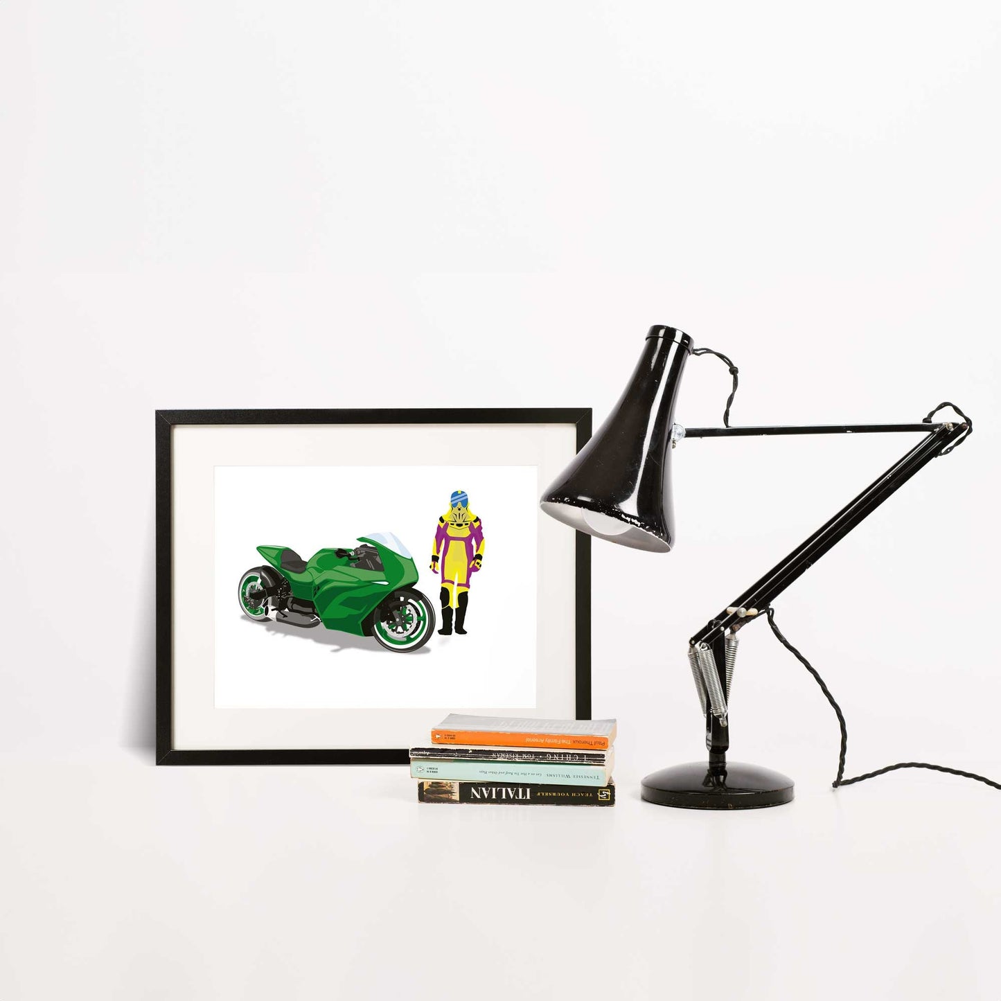 Superbike and Custom Illustration inspired by the 80s M.A.S.K Cartoon