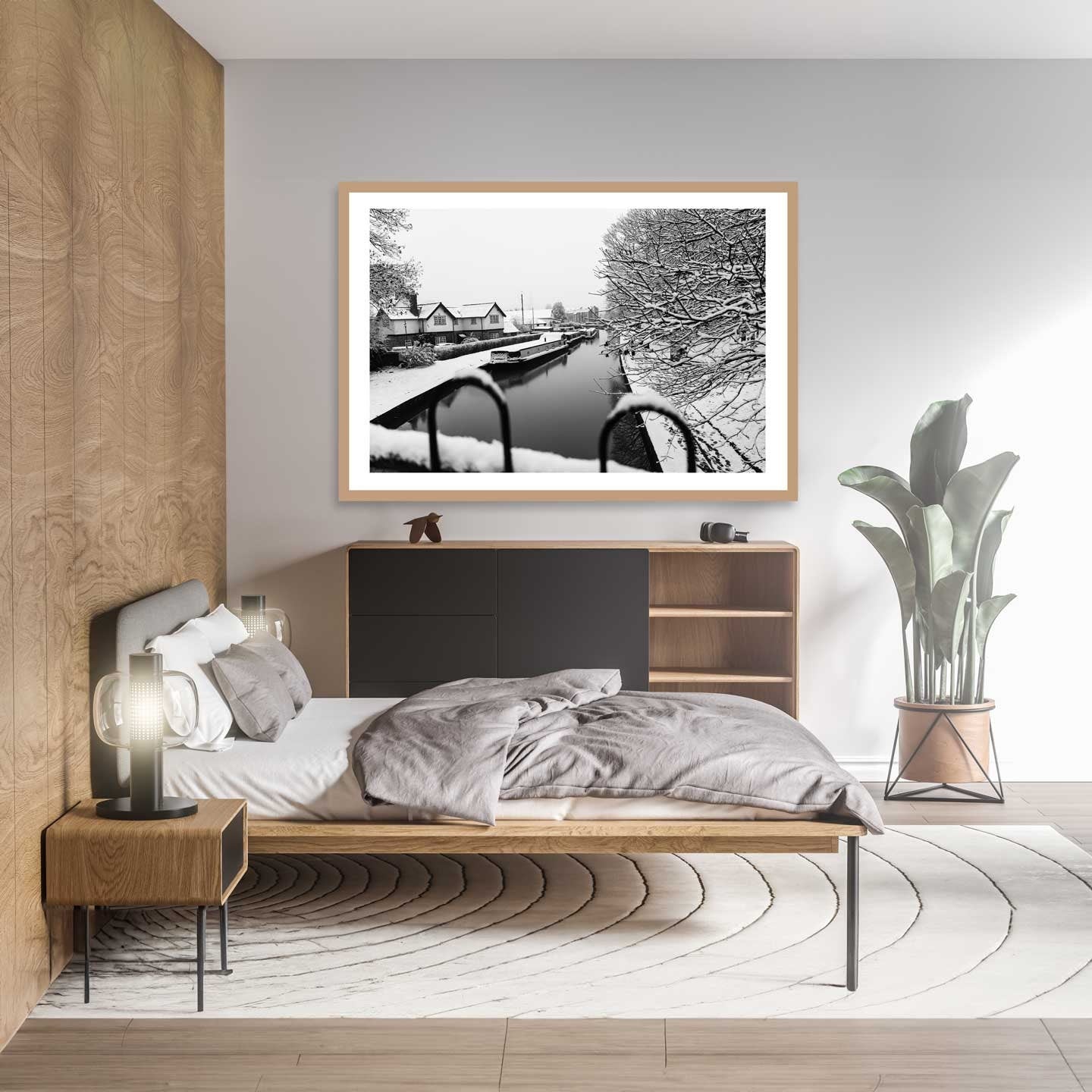 Winter Wonderland: Monochrome Fine Art Photography Print for Home Decor - A4 to A2