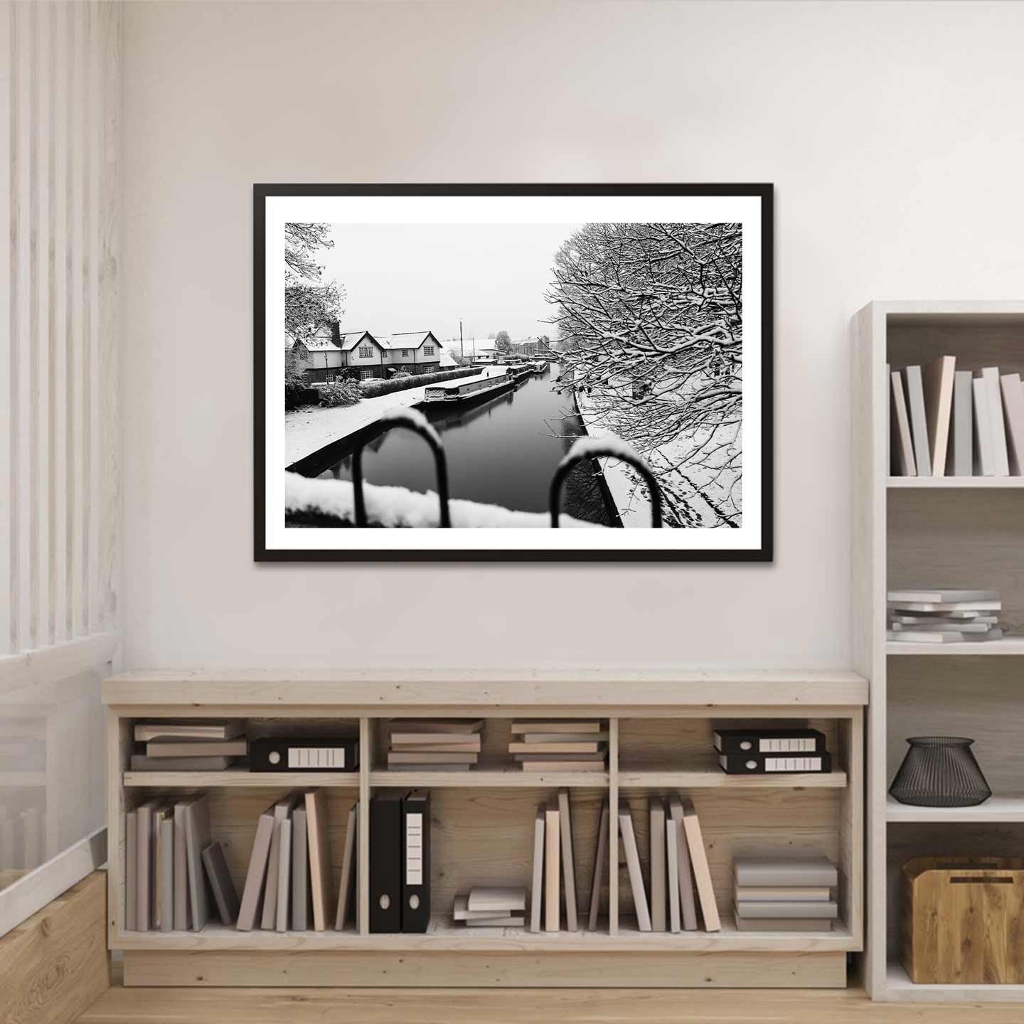 Winter Wonderland: Monochrome Fine Art Photography Print for Home Decor - A4 to A2