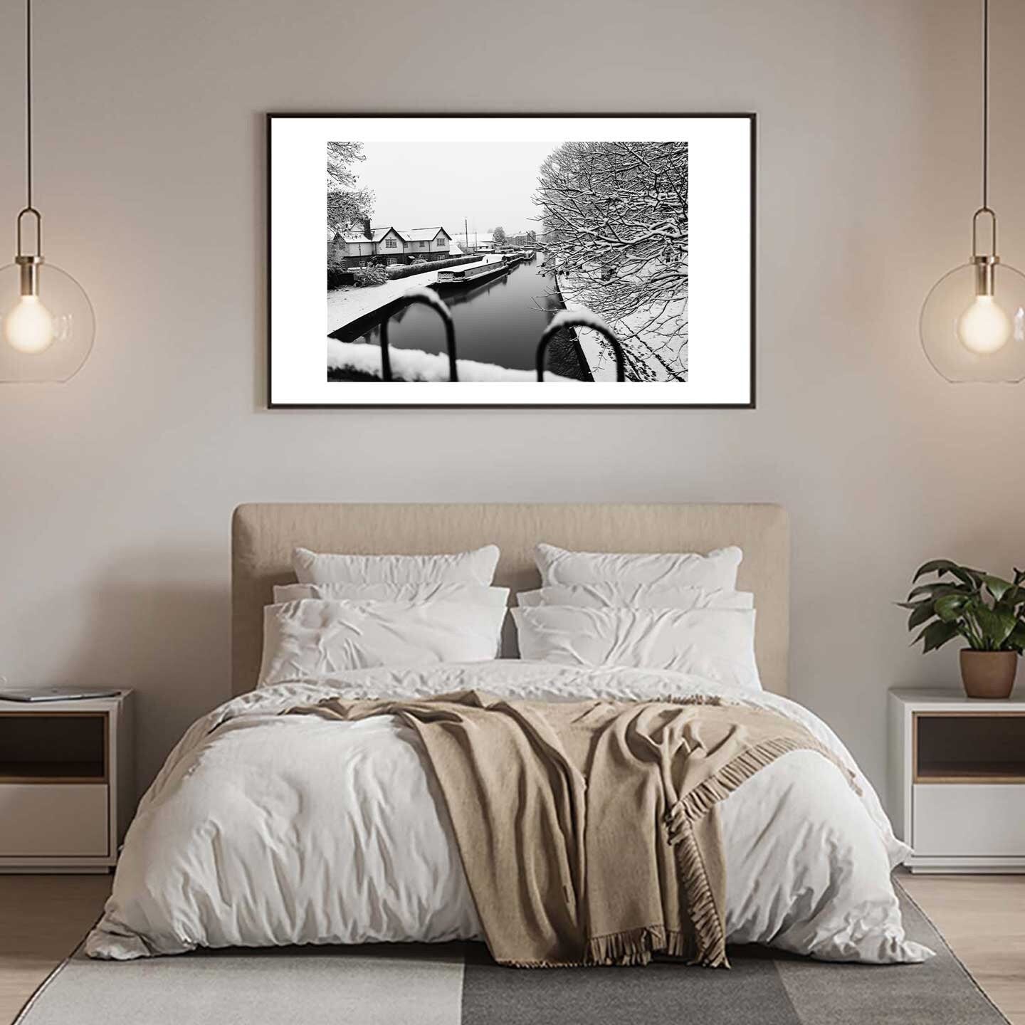 Winter Wonderland: Monochrome Fine Art Photography Print for Home Decor - A4 to A2
