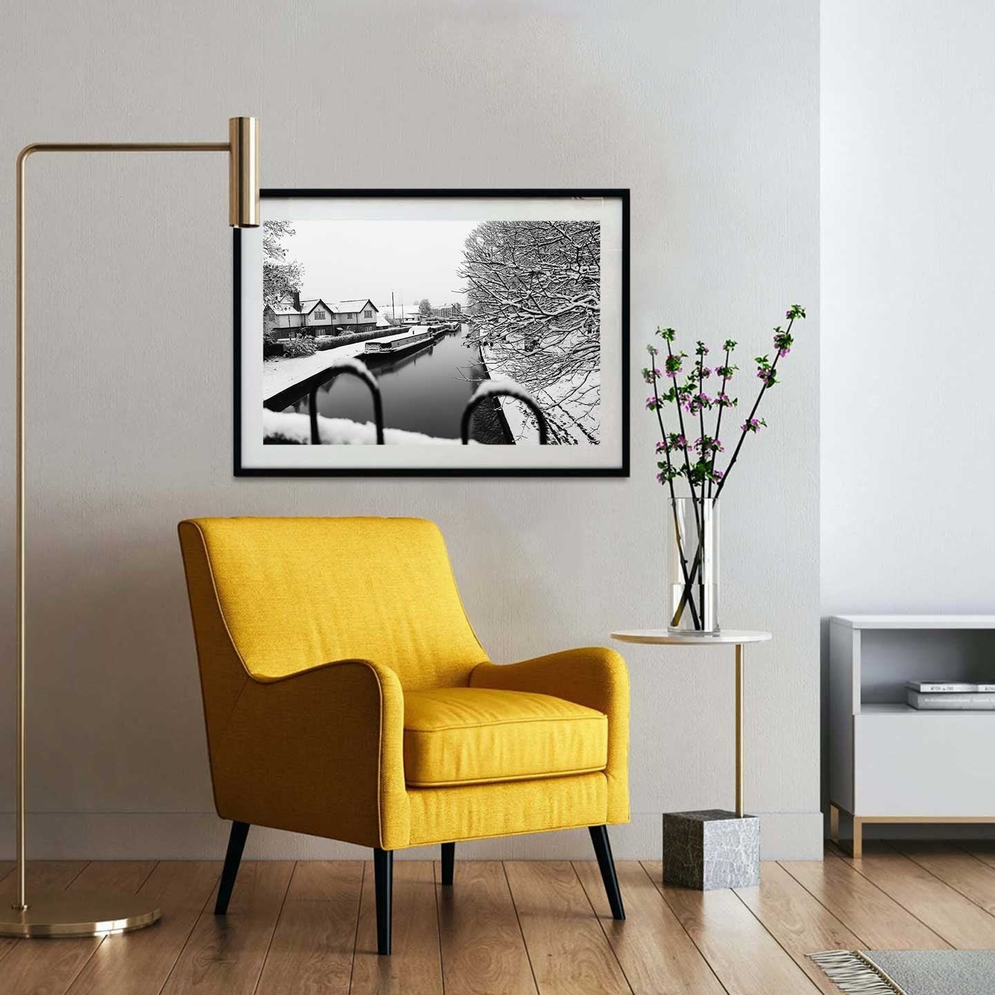 Winter Wonderland: Monochrome Fine Art Photography Print for Home Decor - A4 to A2