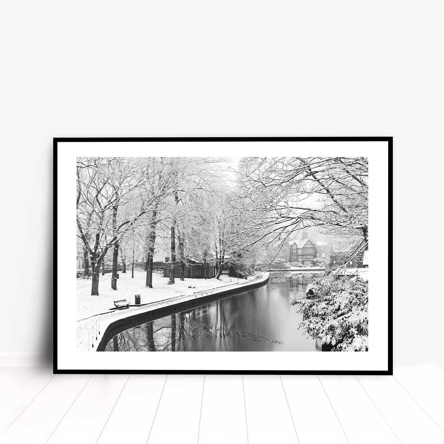 Winter Themed Beautiful Landscape Photography Print, Black and White Winter Photographic Fine Art, Wall Art Print A4, A3, A2
