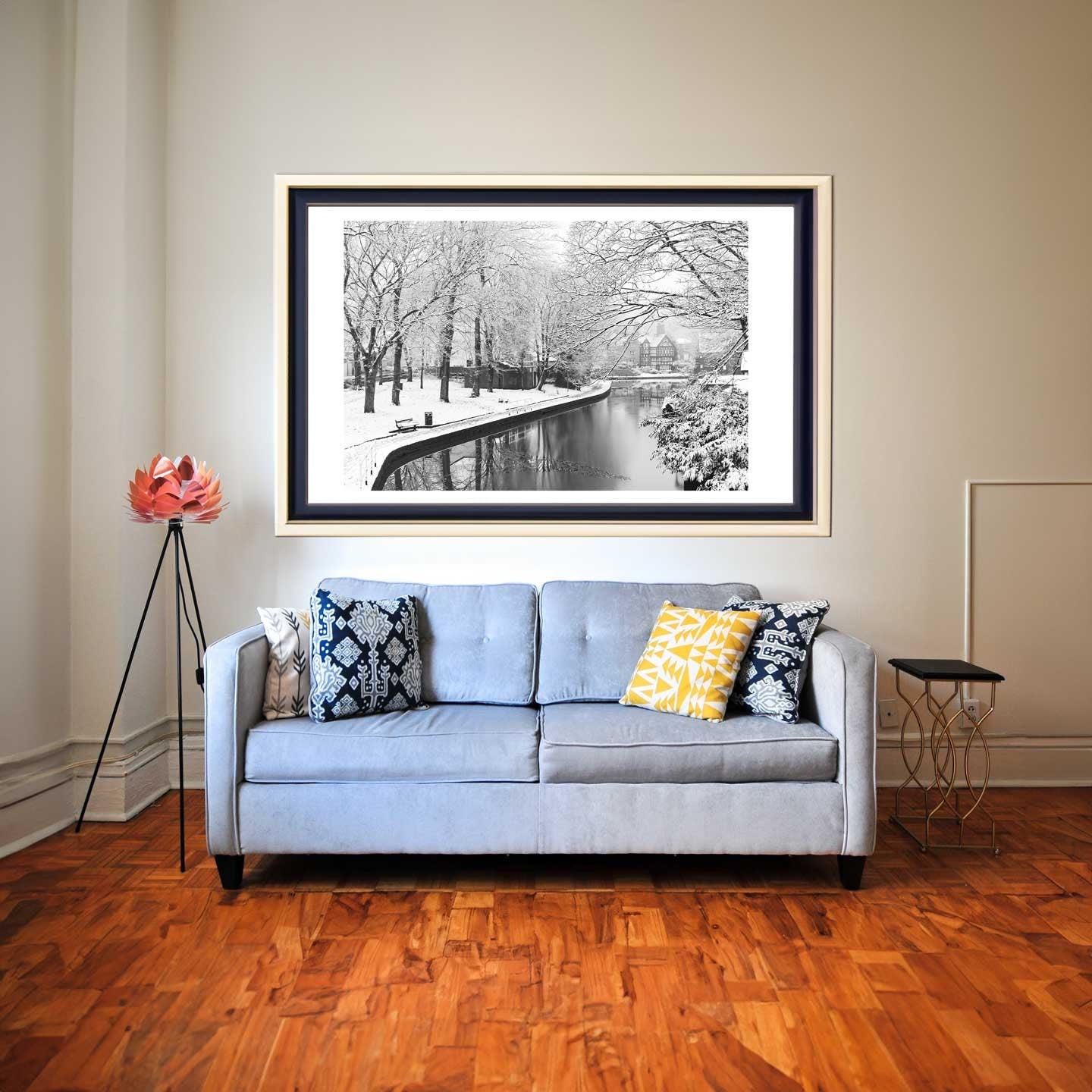 Winter Themed Beautiful Landscape Photography Print, Black and White Winter Photographic Fine Art, Wall Art Print A4, A3, A2