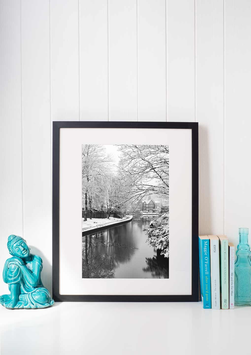 Winter Themed Beautiful Landscape Photography Print, Black and White Winter Photographic Fine Art, Wall Art Print A4, A3, A2