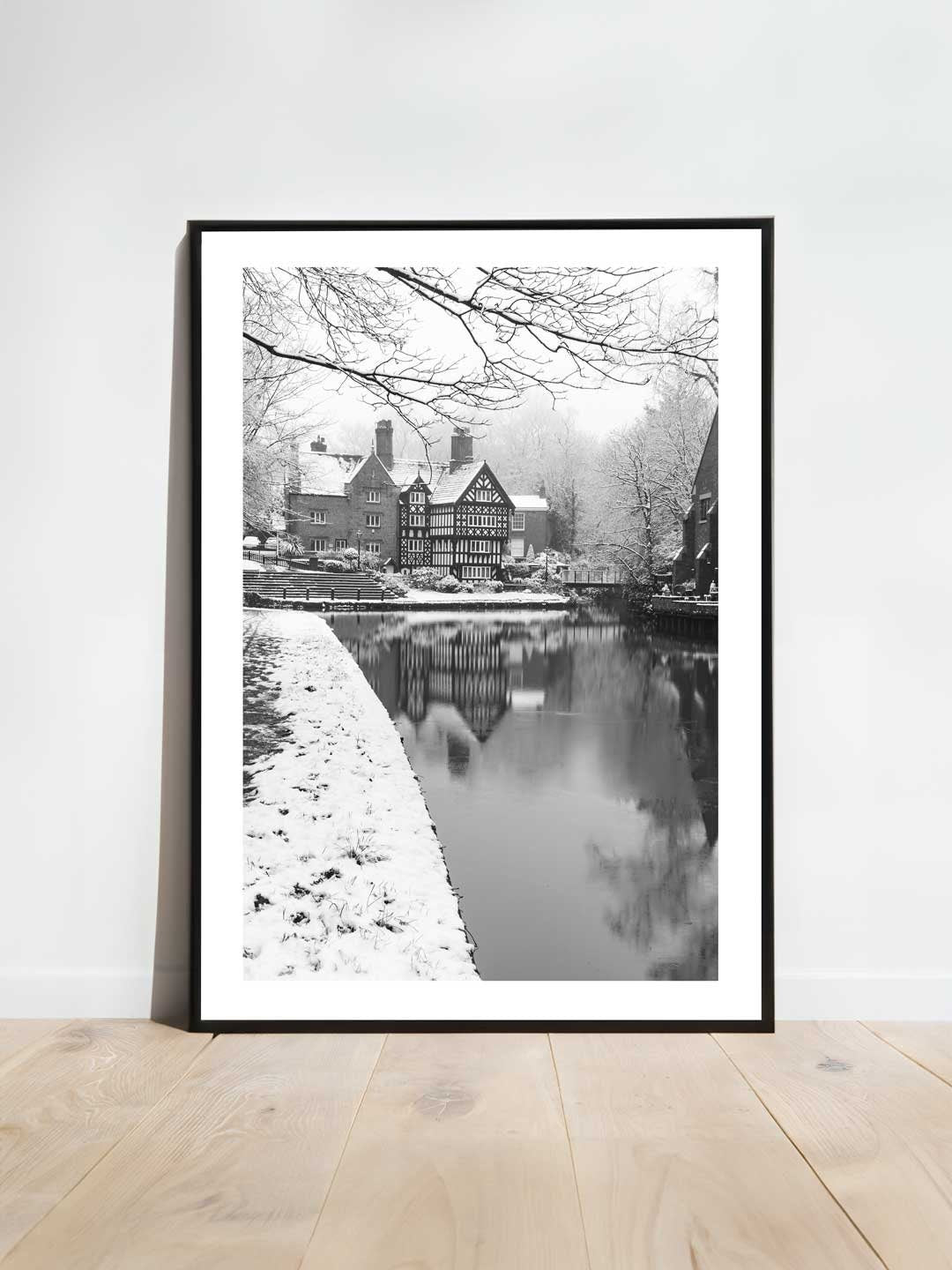 Winter Themed Beautiful Landscape Photography Print, Black and White Winter Photographic Fine Art, Wall Art Print A4, A3, A2