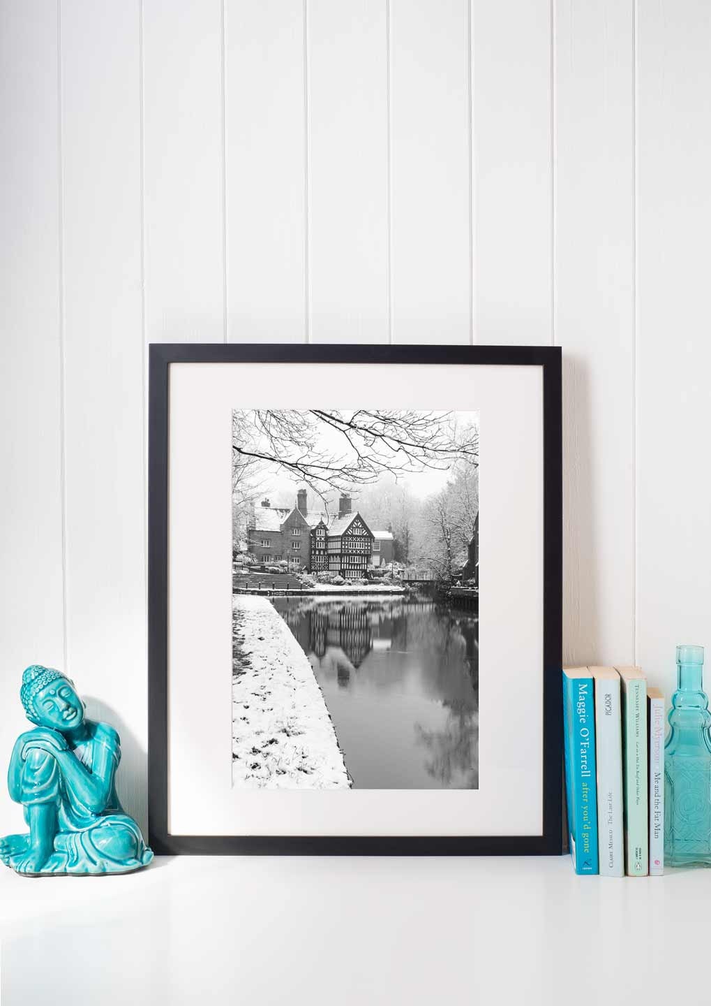 Winter Themed Beautiful Landscape Photography Print, Black and White Winter Photographic Fine Art, Wall Art Print A4, A3, A2