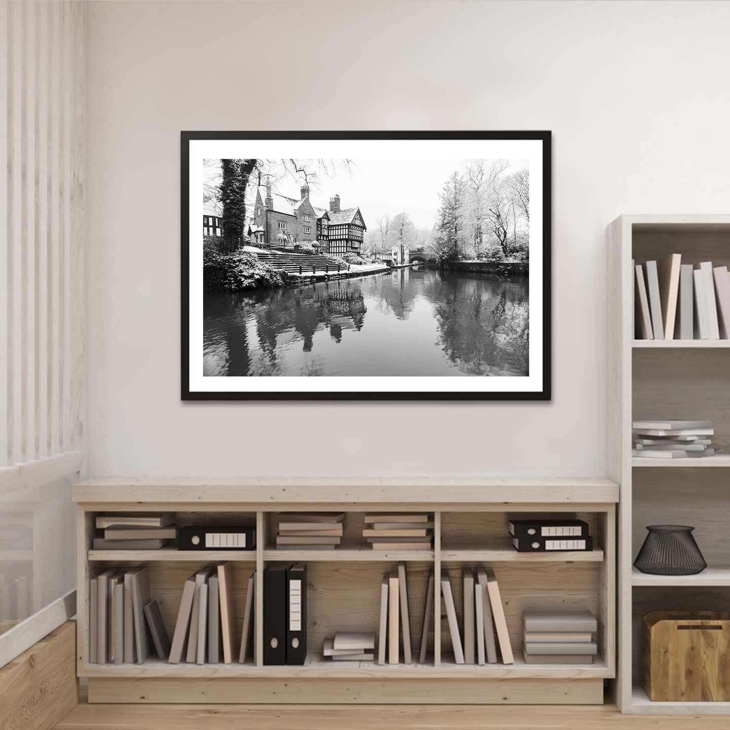 Winter Themed Beautiful Landscape Photography Print, Black and White Winter Photographic Fine Art, Wall Art Print A4, A3, A2