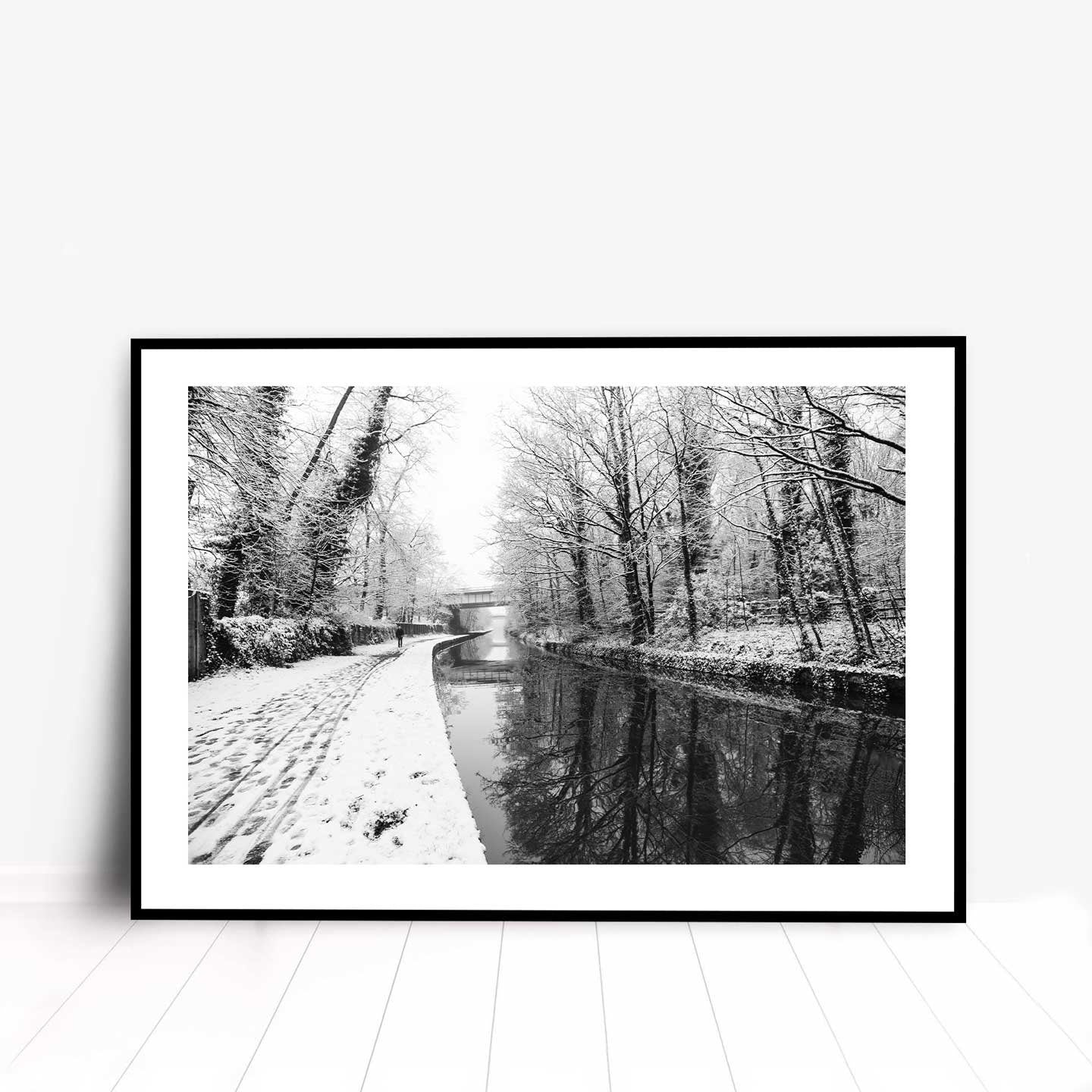 Winter Themed Beautiful Landscape Photography Print, Black and White Winter Photographic Fine Art, Wall Art Print A4, A3, A2