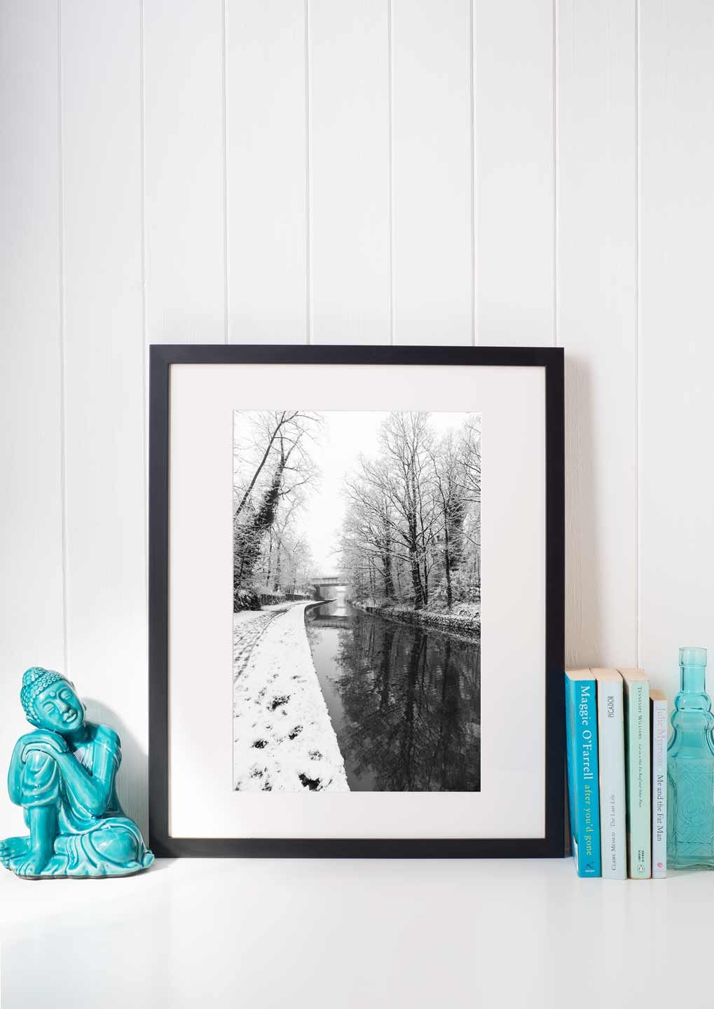 Winter Themed Beautiful Landscape Photography Print, Black and White Winter Photographic Fine Art, Wall Art Print A4, A3, A2