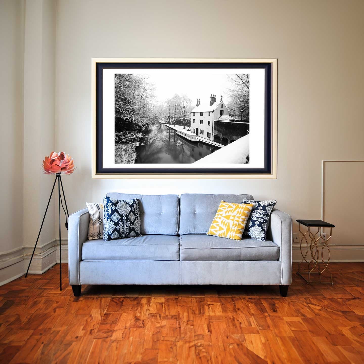 Winter Themed Beautiful Landscape Photography Print, Black and White Winter Photographic Fine Art, Wall Art Print A4, A3, A2