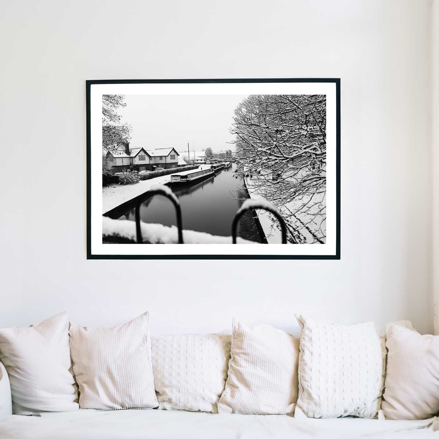 Winter Wonderland: Monochrome Fine Art Photography Print for Home Decor - A4 to A2
