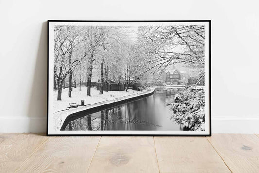Winter Themed Beautiful Landscape Photography Print, Black and White Winter Photographic Fine Art, Wall Art Print A4, A3, A2