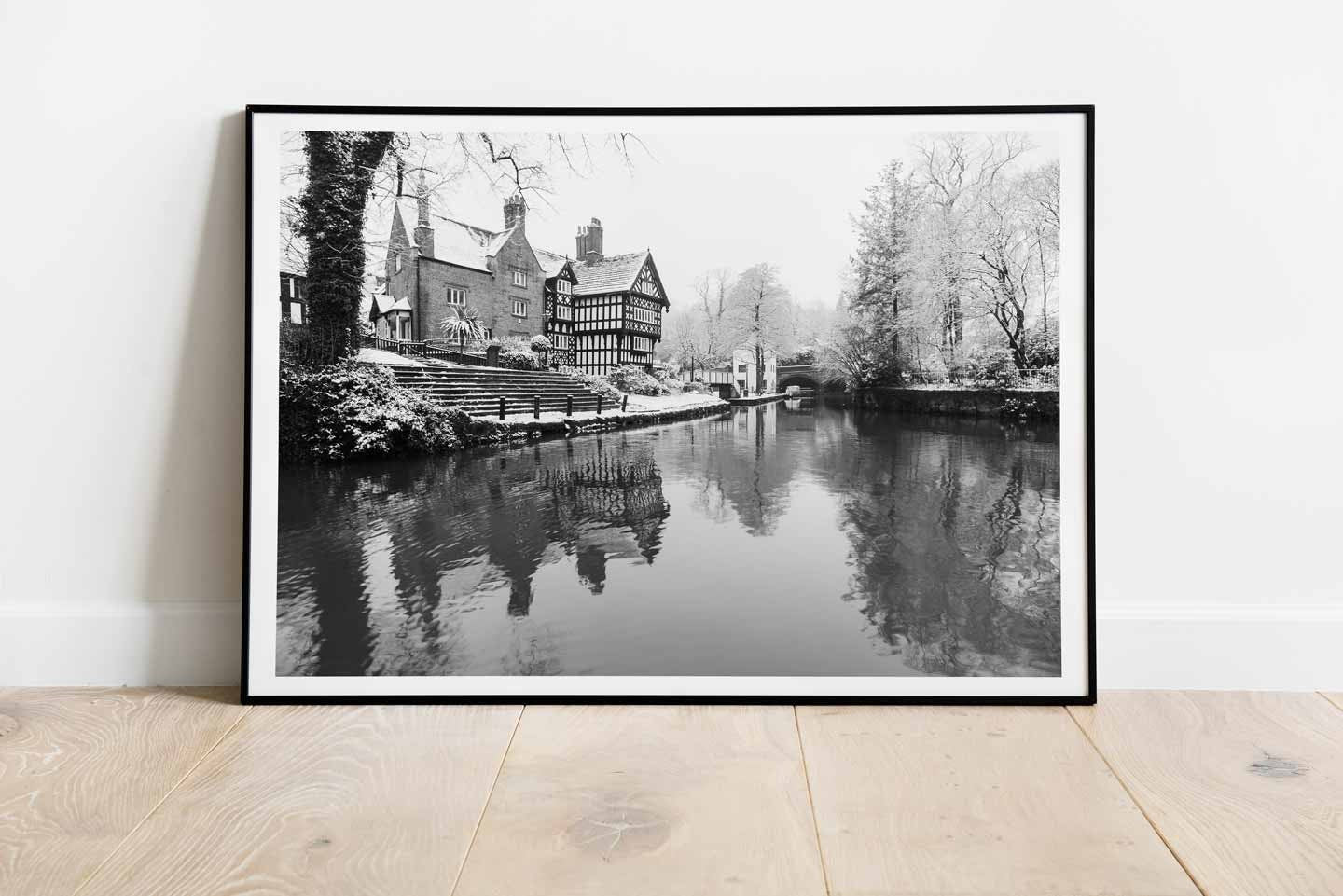 Winter Themed Beautiful Landscape Photography Print, Black and White Winter Photographic Fine Art, Wall Art Print A4, A3, A2