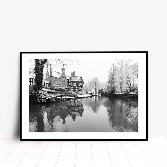 Winter Themed Beautiful Landscape Photography Print, Black and White Winter Photographic Fine Art, Wall Art Print A4, A3, A2