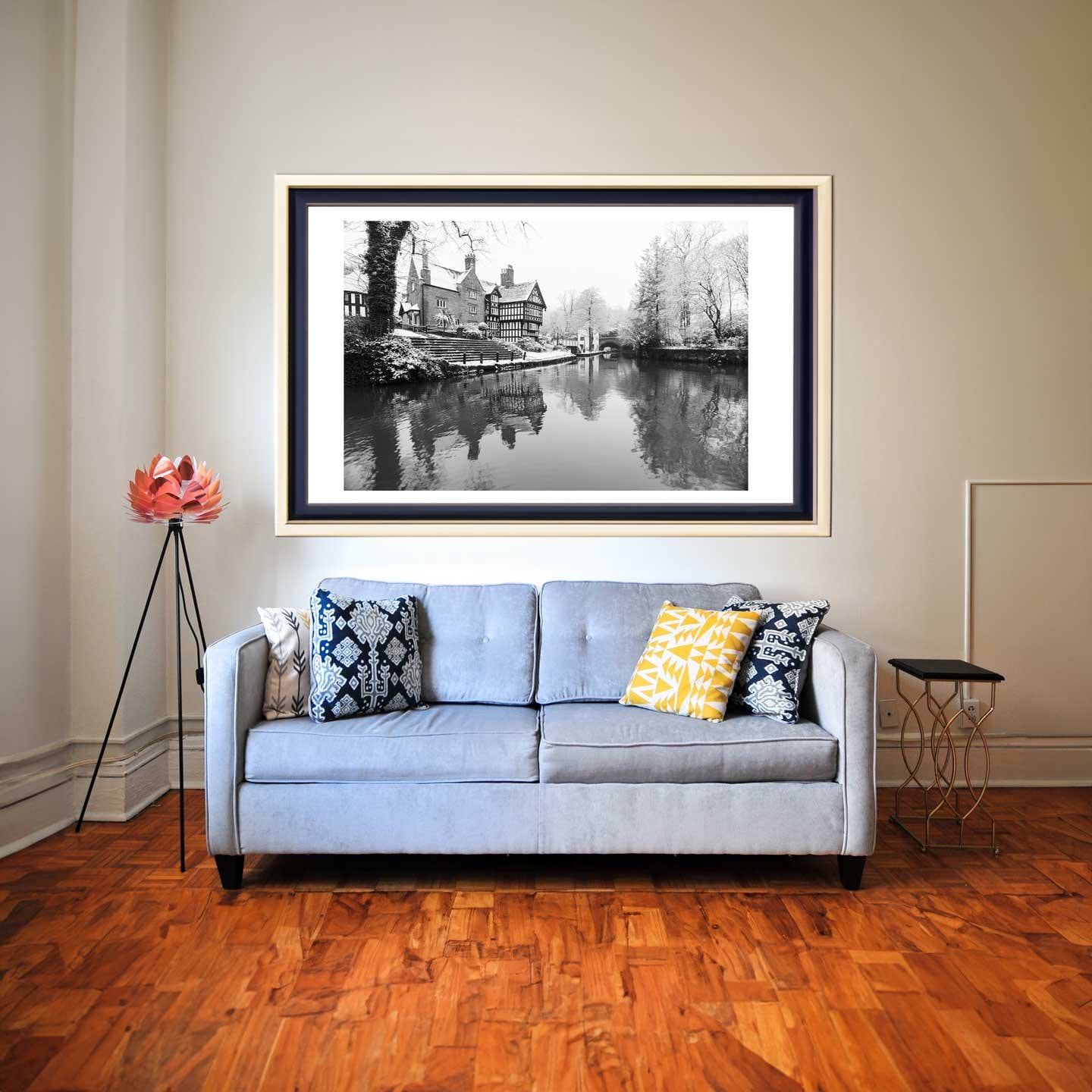 Winter Themed Beautiful Landscape Photography Print, Black and White Winter Photographic Fine Art, Wall Art Print A4, A3, A2