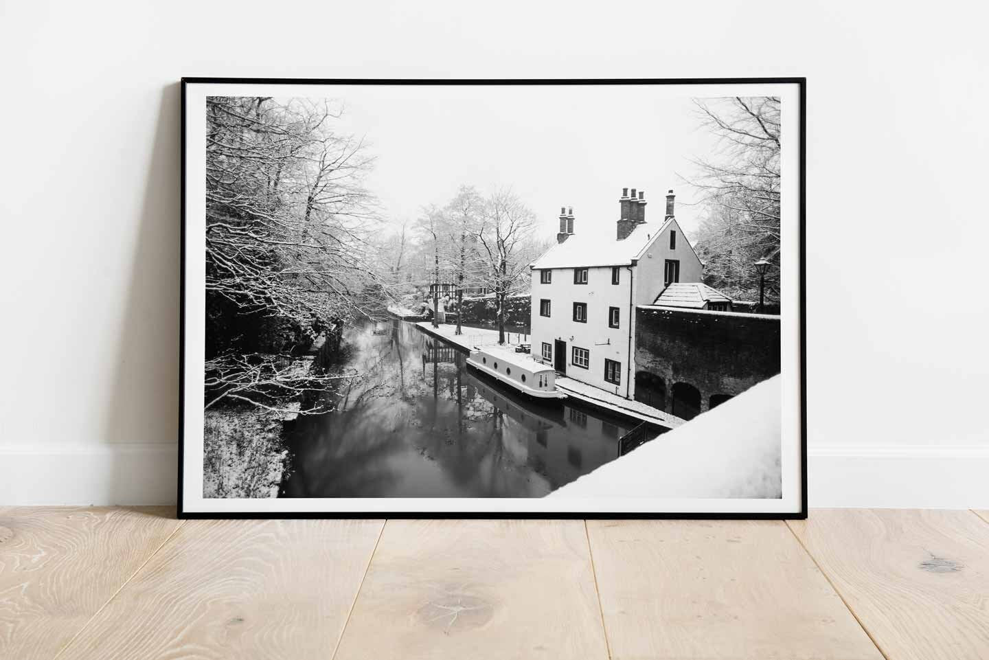 Winter Themed Beautiful Landscape Photography Print, Black and White Winter Photographic Fine Art, Wall Art Print A4, A3, A2