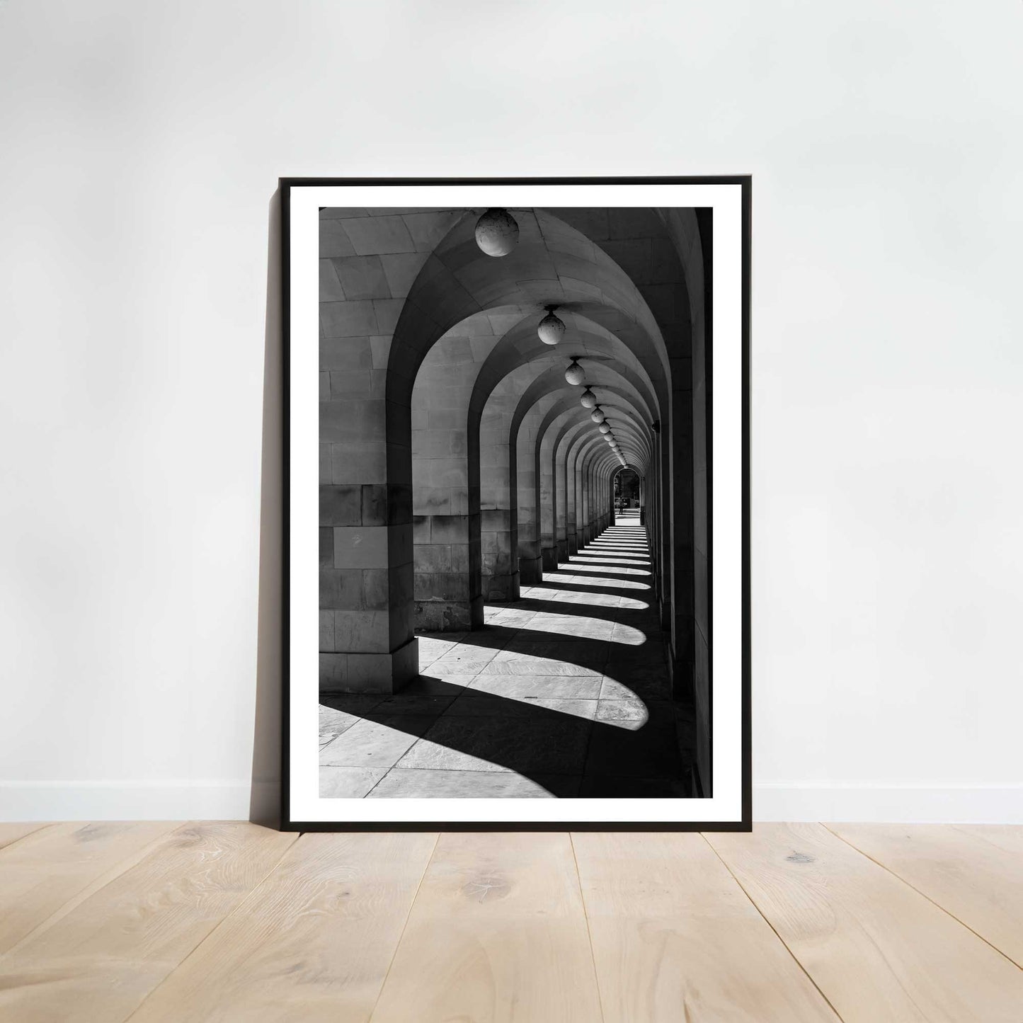 Manchester Town Hall Arches, Mancunian Fine Art Print, Stone Arch Poster, Architecture Print, Arched Walkway, Arches, Wall Print