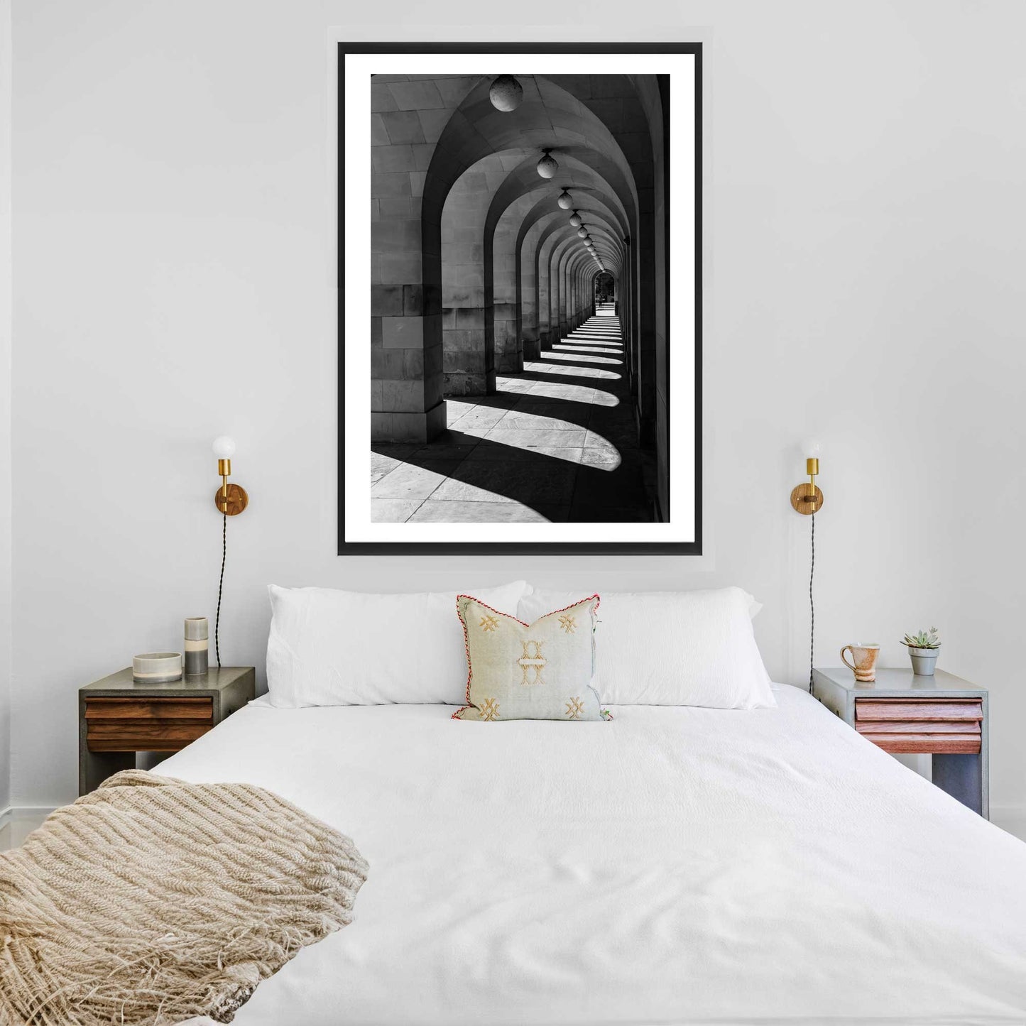 Manchester Town Hall Arches, Mancunian Fine Art Print, Stone Arch Poster, Architecture Print, Arched Walkway, Arches, Wall Print