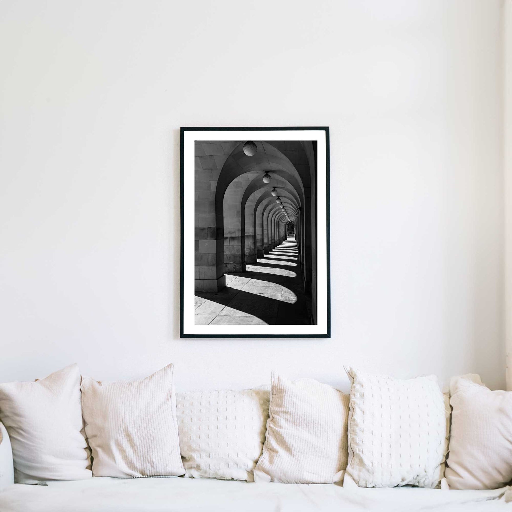 Manchester Town Hall Arches, Mancunian Fine Art Print, Stone Arch Poster, Architecture Print, Arched Walkway, Arches, Wall Print