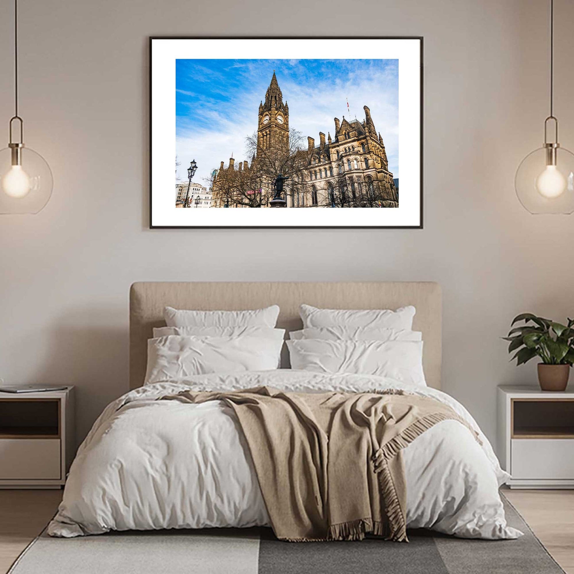 Manchester Town Hall, Mancunian Fine Art Print, Architecture Print, Wall Print