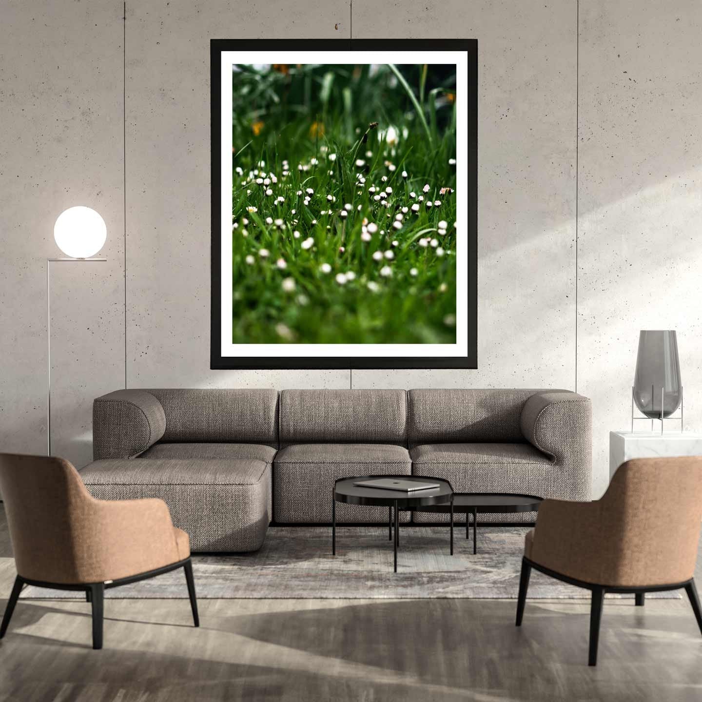 Abstract Little White Flowers Floral Flowers Fine Art Decor, Floral Printable Poster, Modern Wall Art, Flower Prints A4, A3, A2