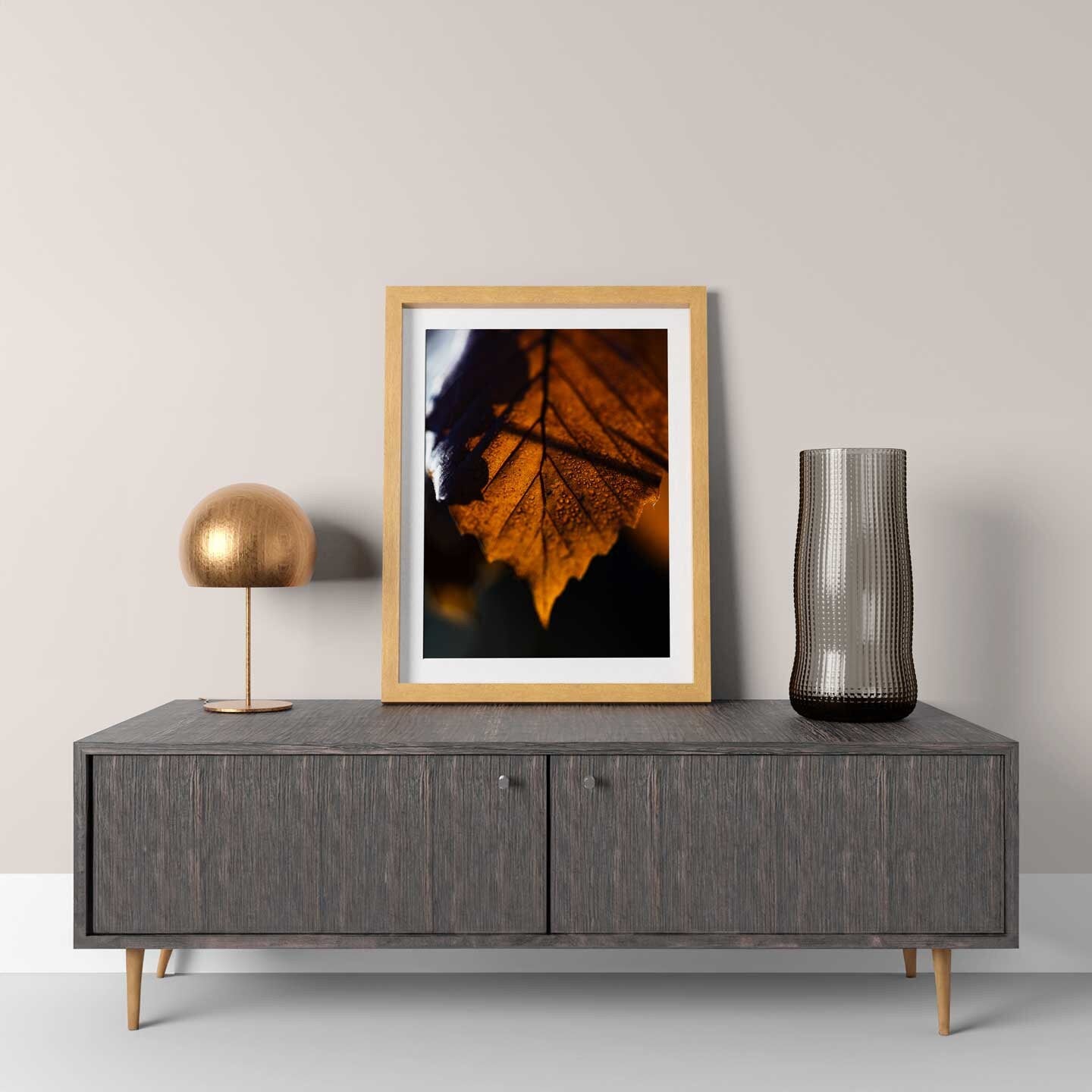 Autumn Leaf, Fall Wall Decor, Red Fall Leaf Wall Art, Farmhouse Fall Decor Fine Art Decor, A4, A3, A2