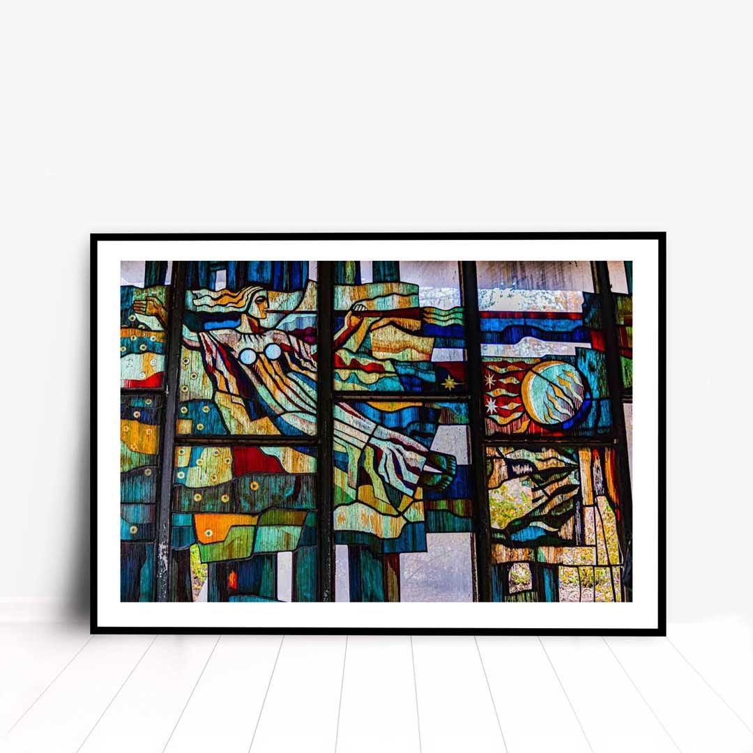 Abandoned Places, Stained Glass, Urban, Spooky, Decay, Ukraine Photography, Chernobyl Photography