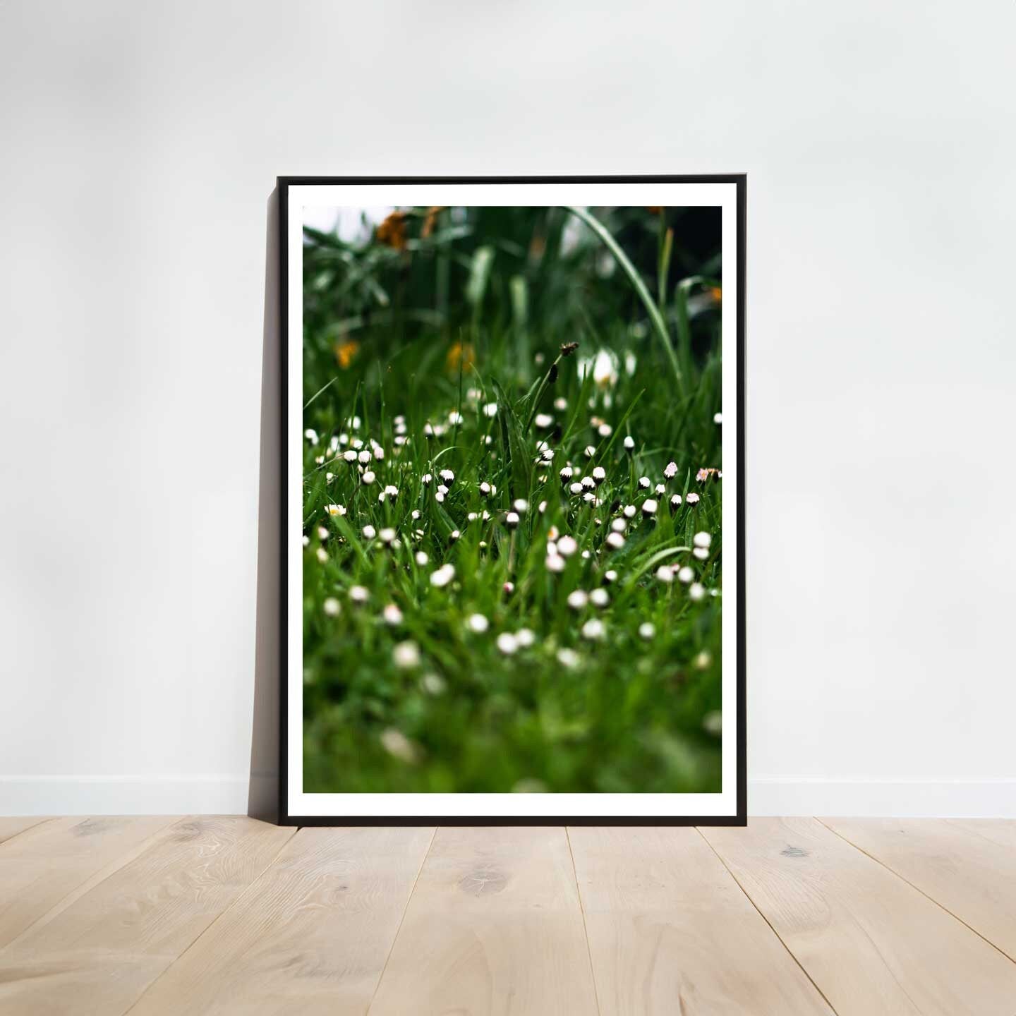 Abstract Little White Flowers Floral Flowers Fine Art Decor, Floral Printable Poster, Modern Wall Art, Flower Prints A4, A3, A2