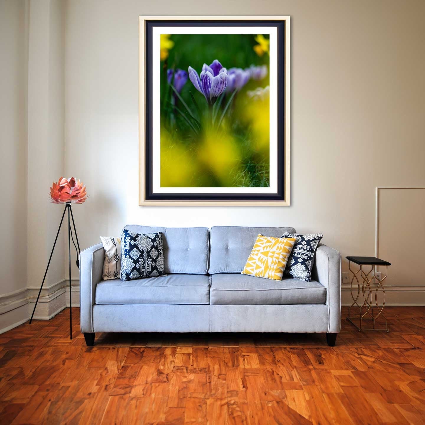 Crocus flower, Spring Crocus gift, Crocus botanical wall art, Gift for Mum, Gifts for her