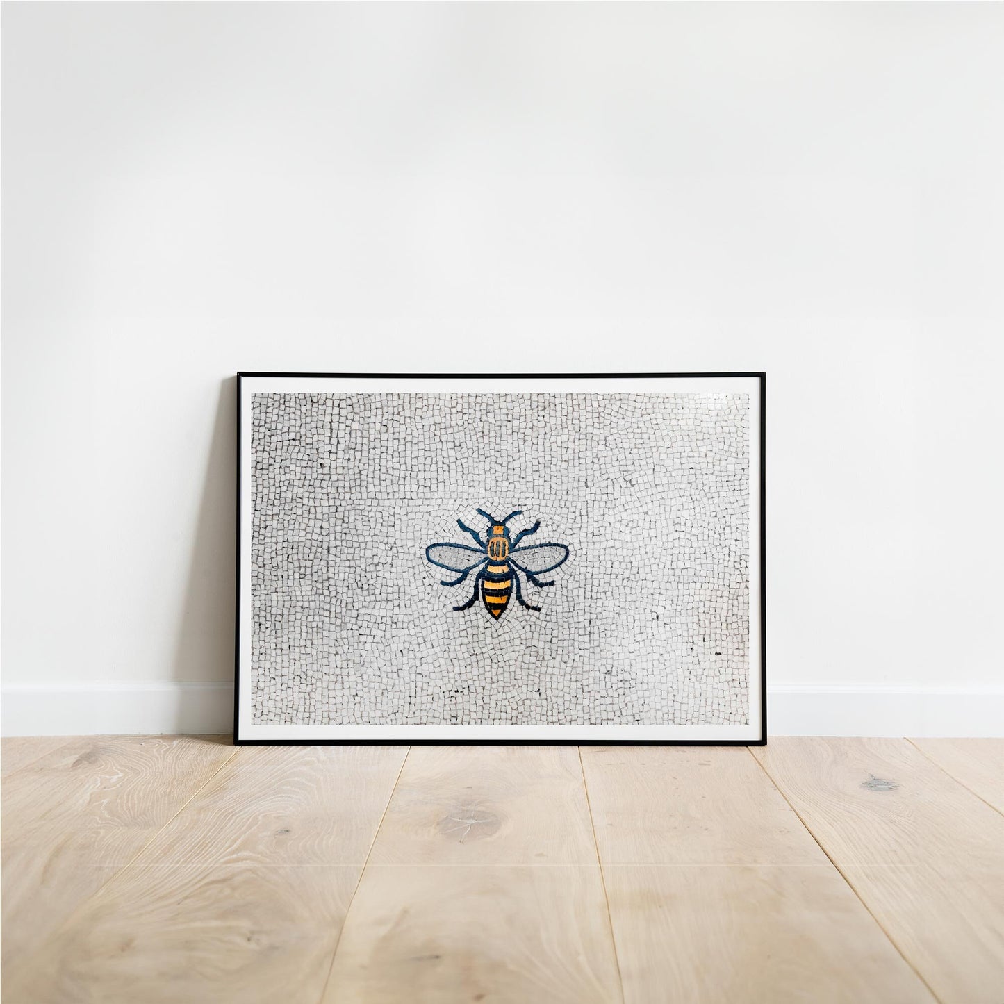 Manchester Worker Bee Mosaic Mancunian Fine Art Print, Manchester Town Hall Iconic Symbol, A4, A3, A2