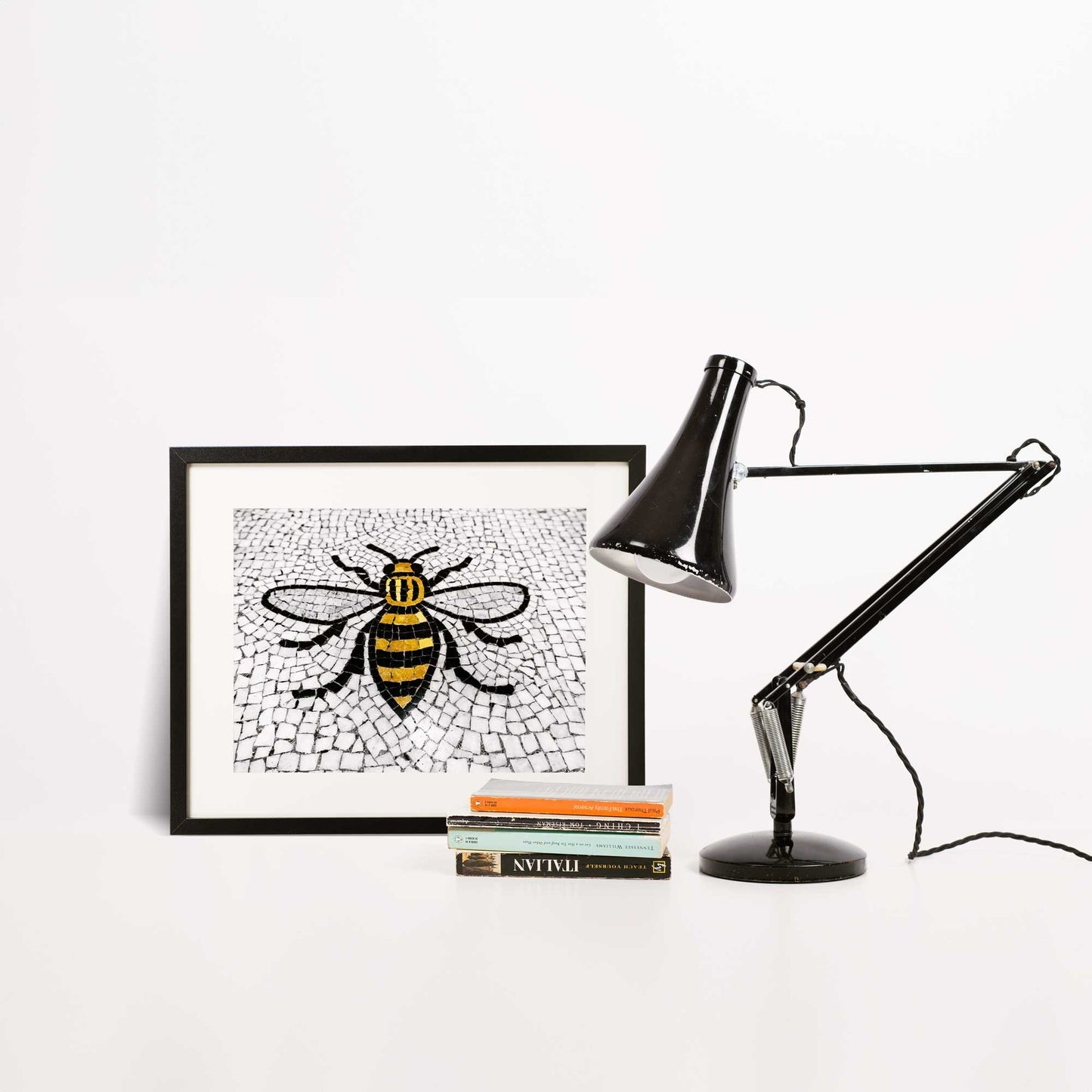 Manchester Worker Bee Mosaic Mancunian Fine Art Print, Manchester Town Hall Iconic Symbol, A4, A3, A2