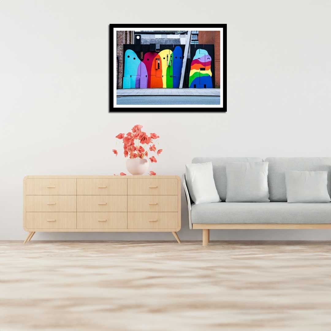 Colourful Manchester Street Photography, Abstract Fine Art Photo, Wall Art, Graffiti Art, Urban Street Photography