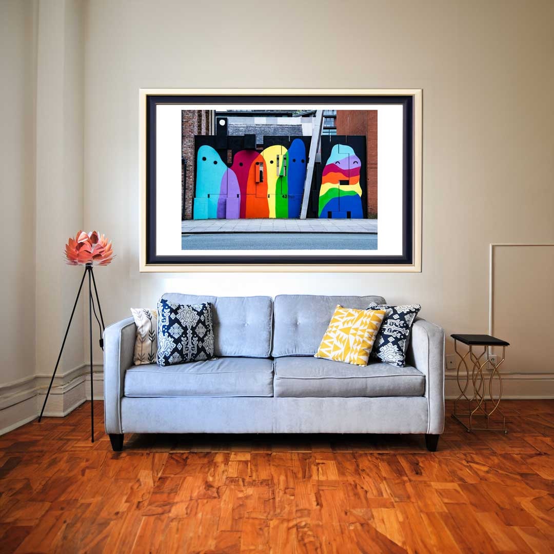 Colourful Manchester Street Photography, Abstract Fine Art Photo, Wall Art, Graffiti Art, Urban Street Photography