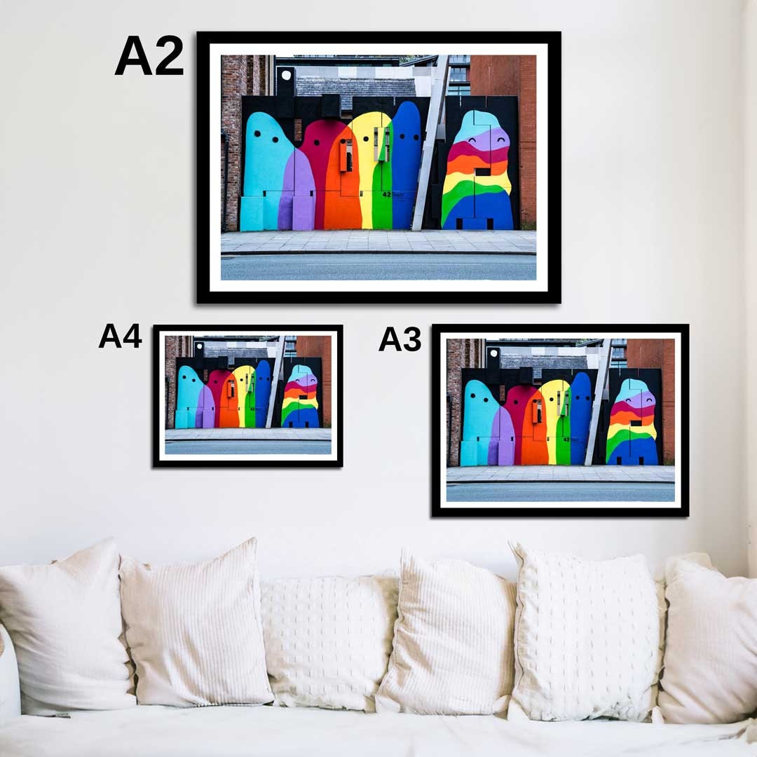 Colourful Manchester Street Photography, Abstract Fine Art Photo, Wall Art, Graffiti Art, Urban Street Photography