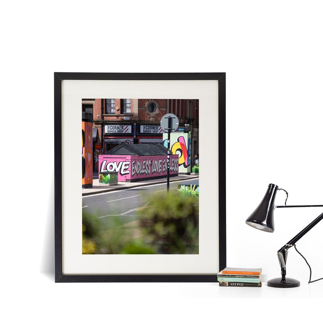 Set of 3 Manchester prints, UK city prints, Colourful photographs, Travel posters, Travel wall art, Landmark posters