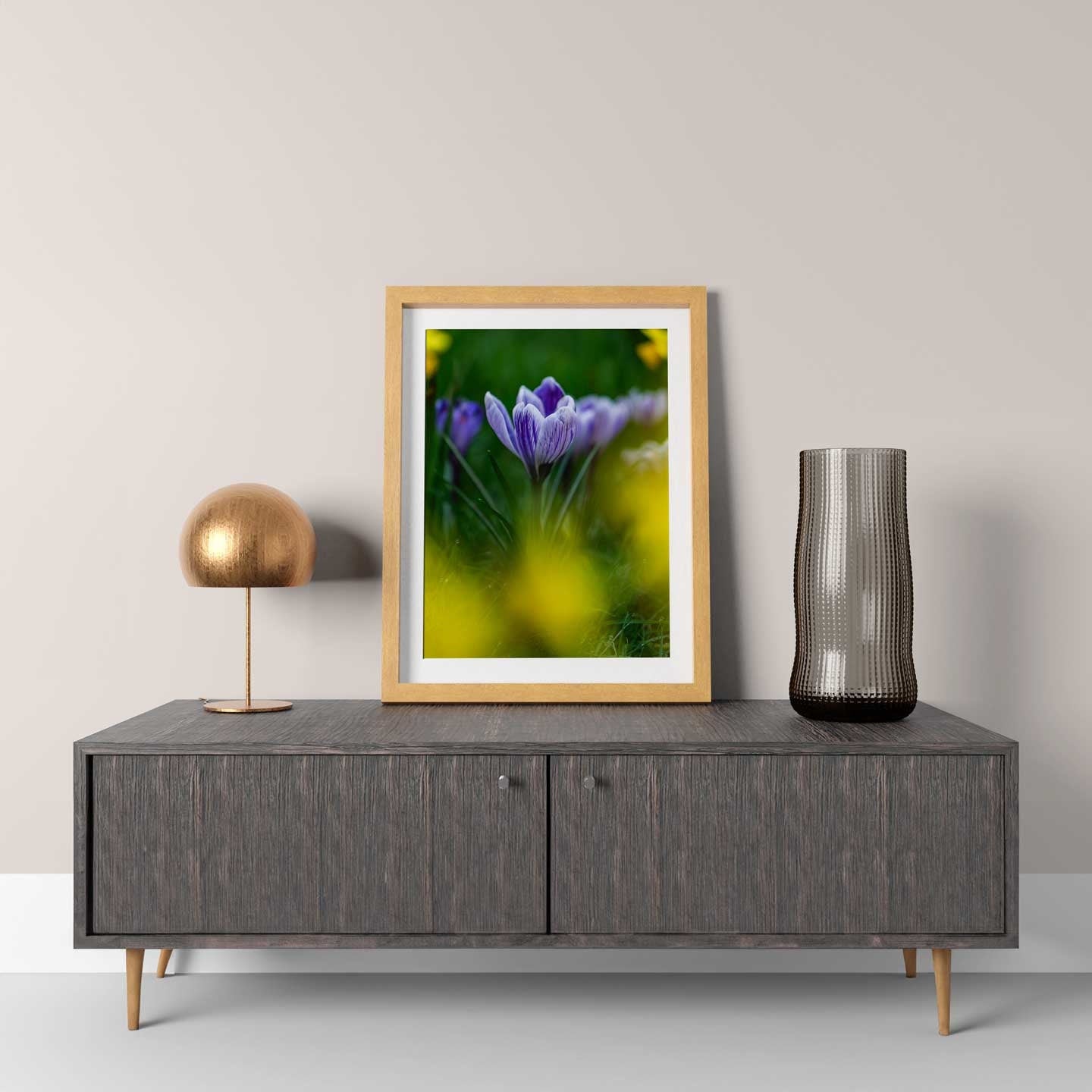 Crocus flower, Spring Crocus gift, Crocus botanical wall art, Gift for Mum, Gifts for her