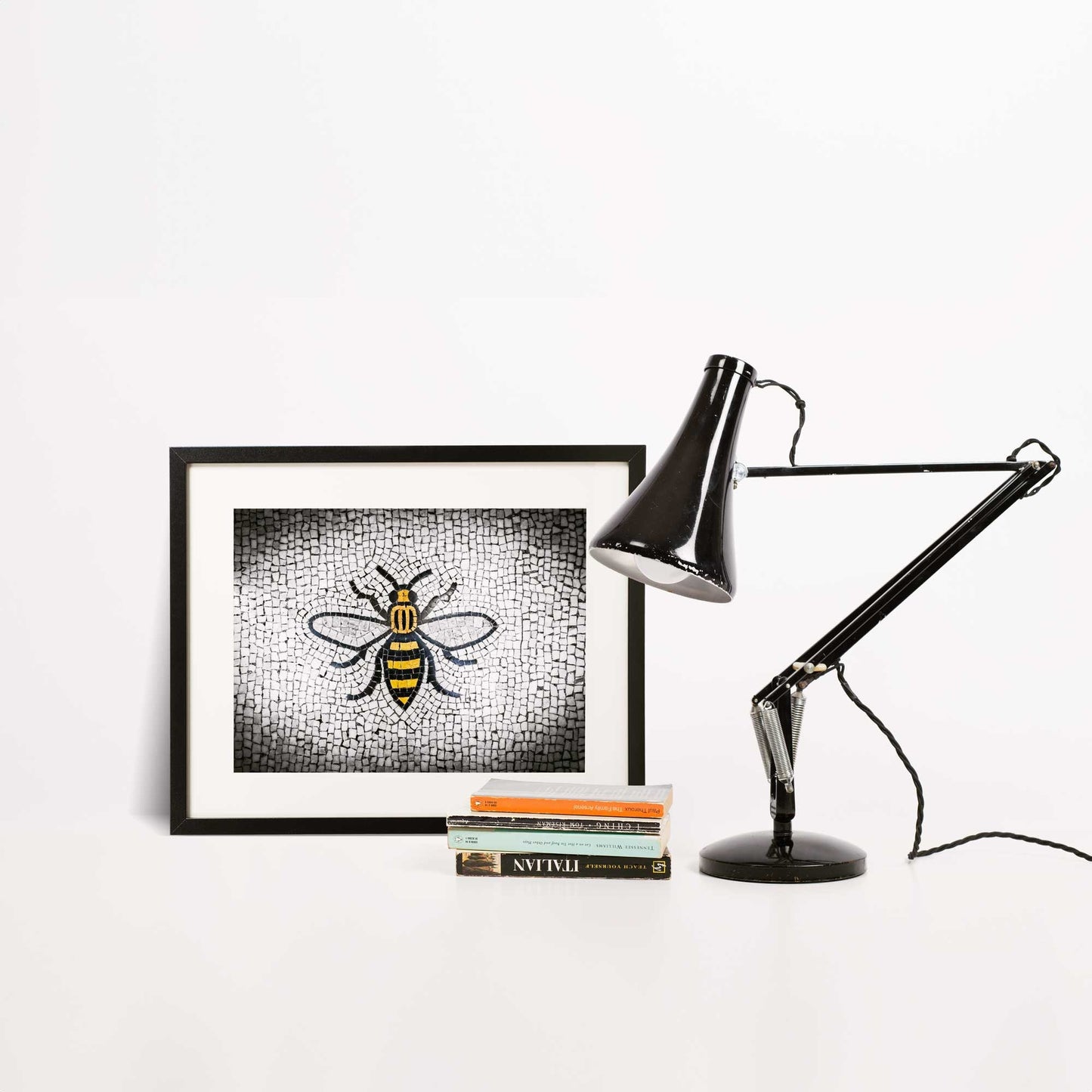 Manchester Worker Bee Mosaic Mancunian Fine Art Print, Manchester Town Hall Iconic Symbol, A4, A3, A2