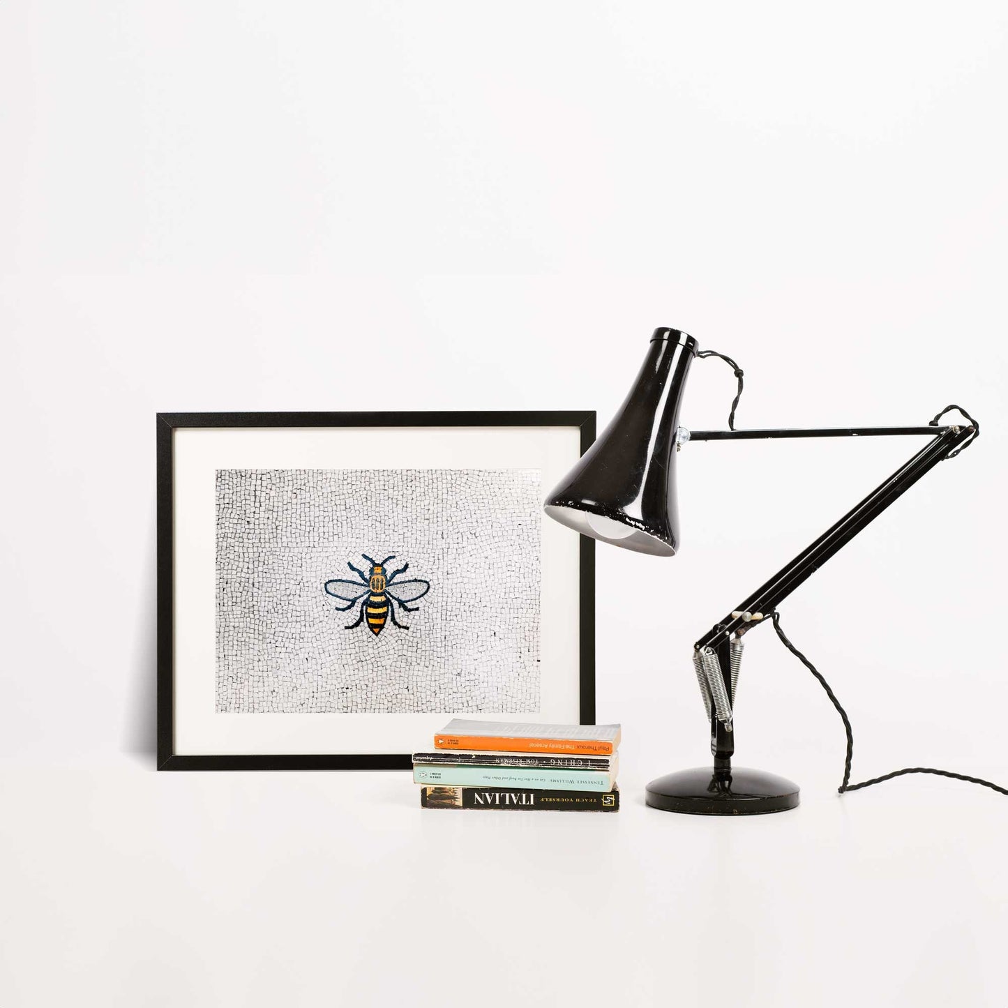 Manchester Worker Bee Mosaic Mancunian Fine Art Print, Manchester Town Hall Iconic Symbol, A4, A3, A2