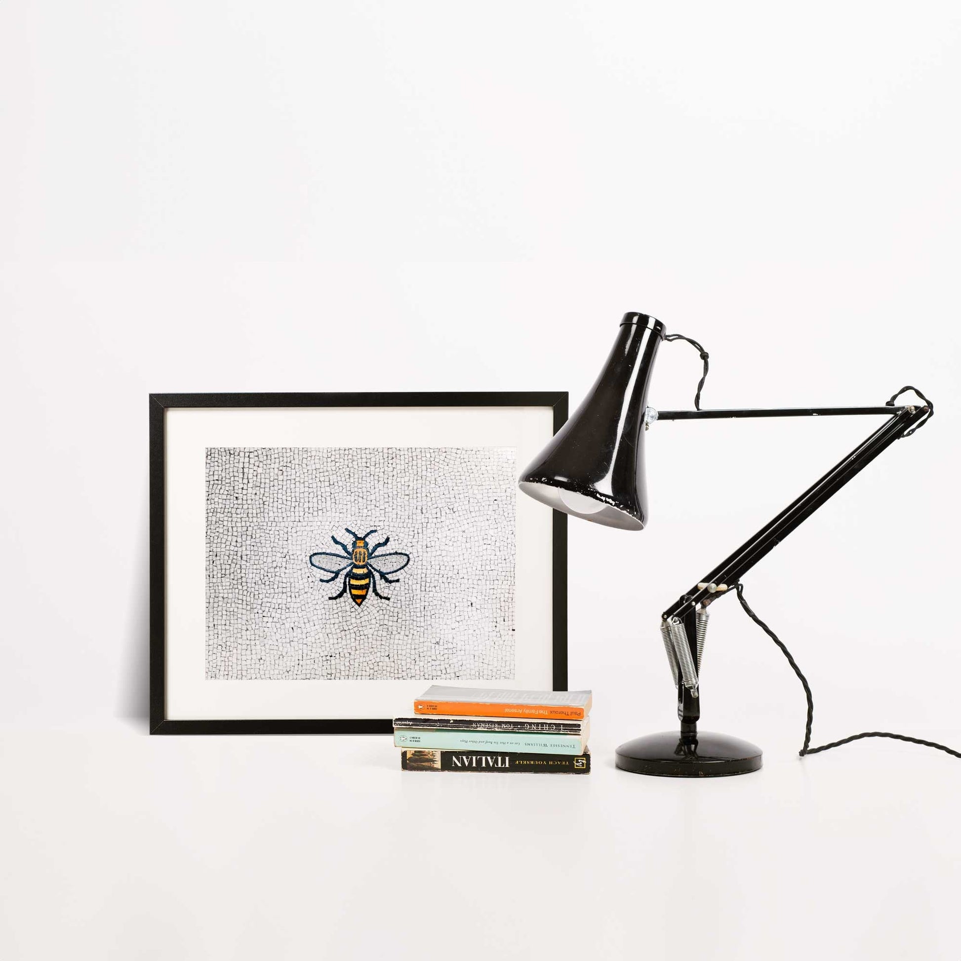 Manchester Worker Bee Mosaic Mancunian Fine Art Print, Manchester Town Hall Iconic Symbol, A4, A3, A2