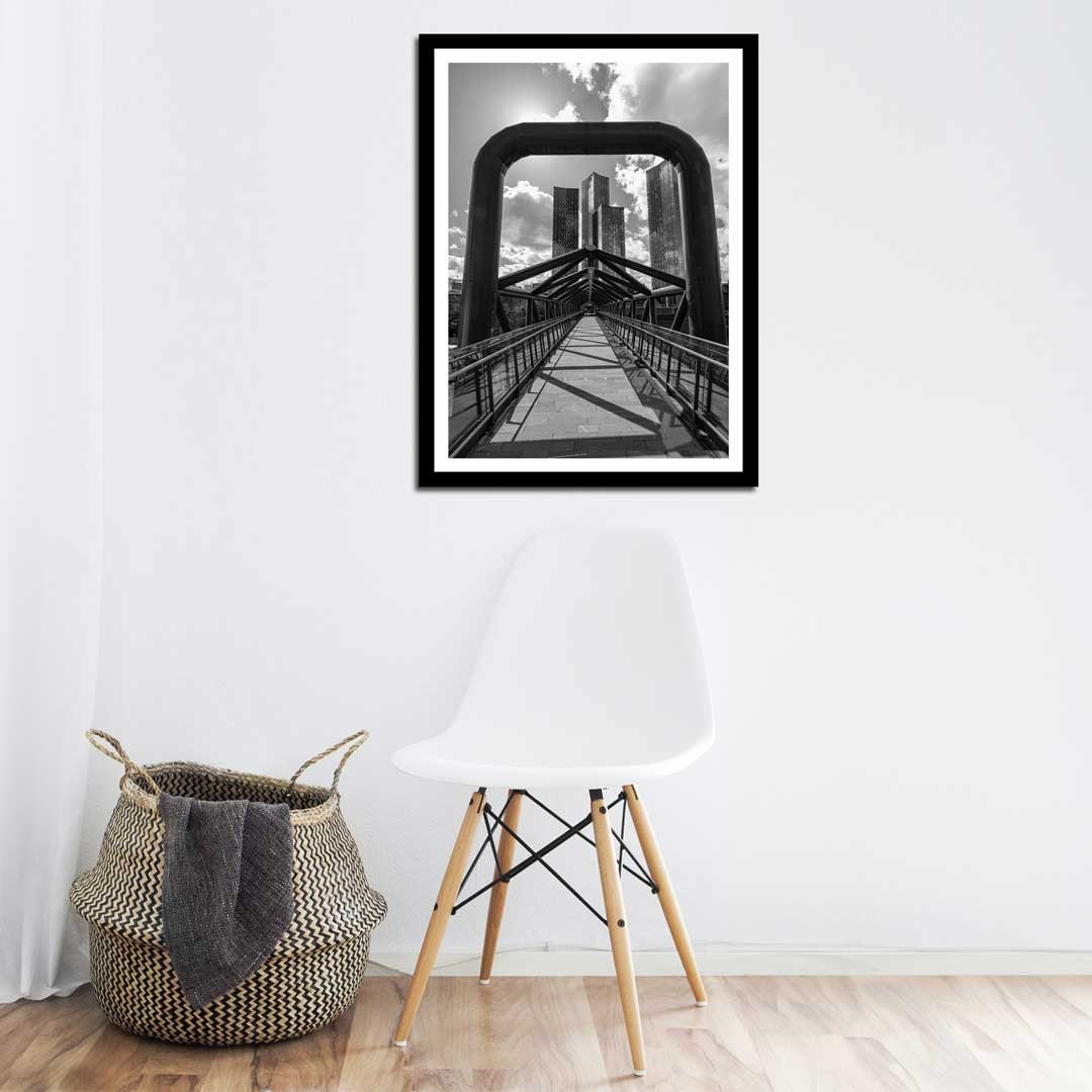 Black and White Manchester, Urban Industrial Architecture Print, Unframed, Print Art, Wall Decor, Contemporary, Modern Photography