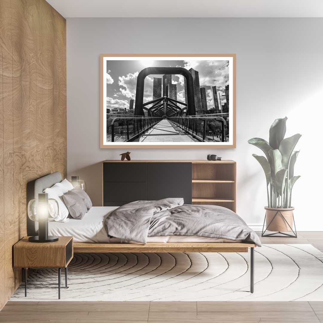 Black and White Manchester, Urban Industrial Architecture Print, Unframed, Print Art, Wall Decor, Contemporary, Modern Photography