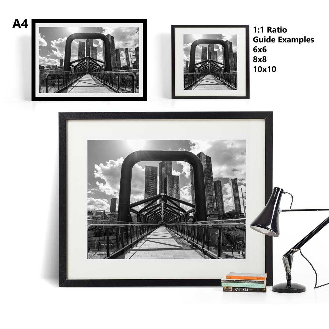 Black and White Manchester, Urban Industrial Architecture Print, Unframed, Print Art, Wall Decor, Contemporary, Modern Photography