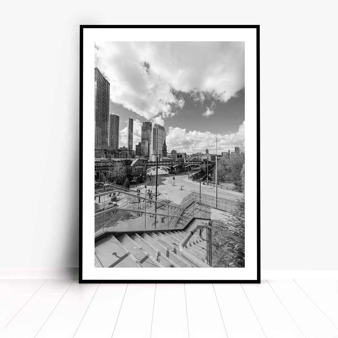 Black and White Manchester, Urban Industrial Architecture Print, Unframed, Print Art, Wall Decor, Contemporary, Modern Photography