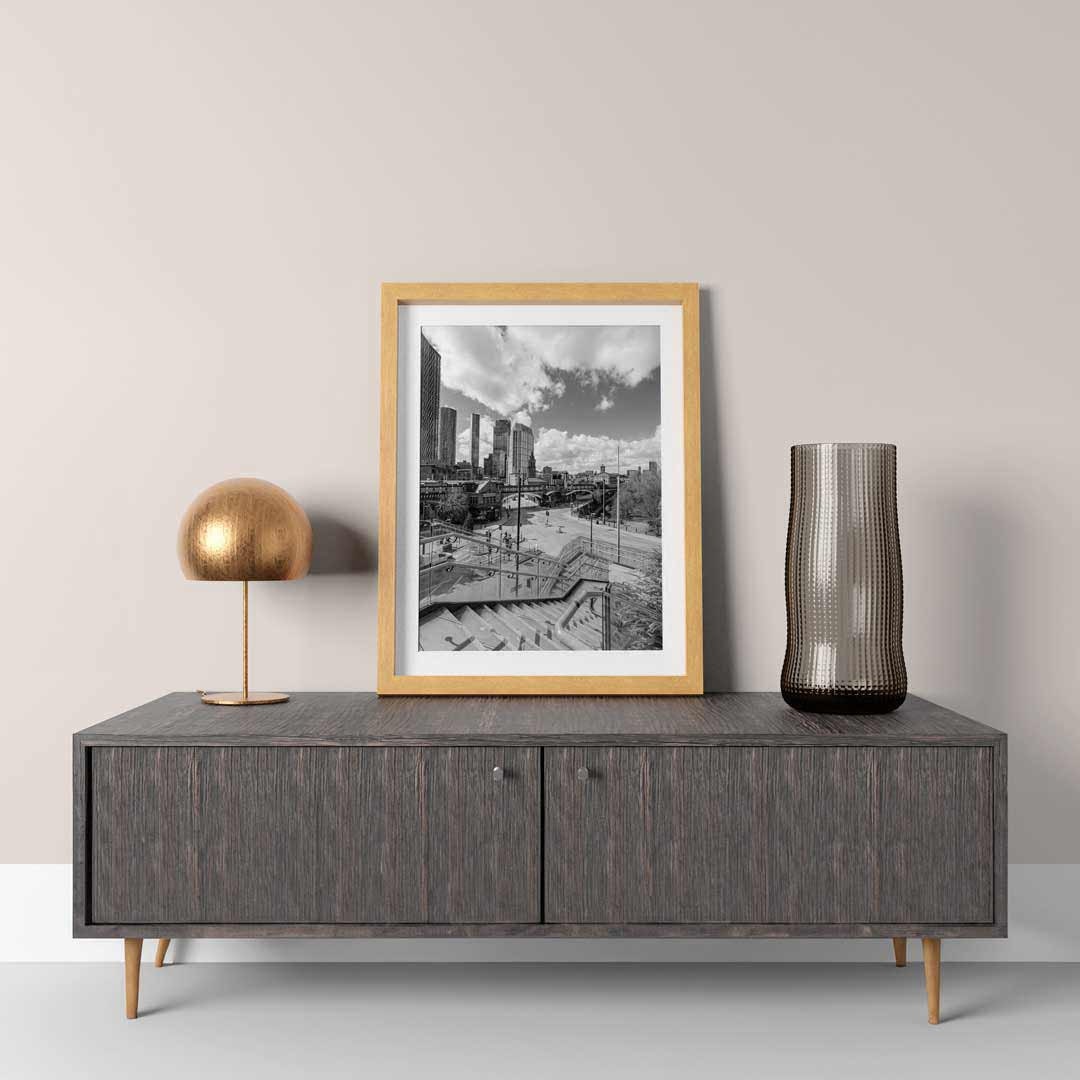 Black and White Manchester, Urban Industrial Architecture Print, Unframed, Print Art, Wall Decor, Contemporary, Modern Photography
